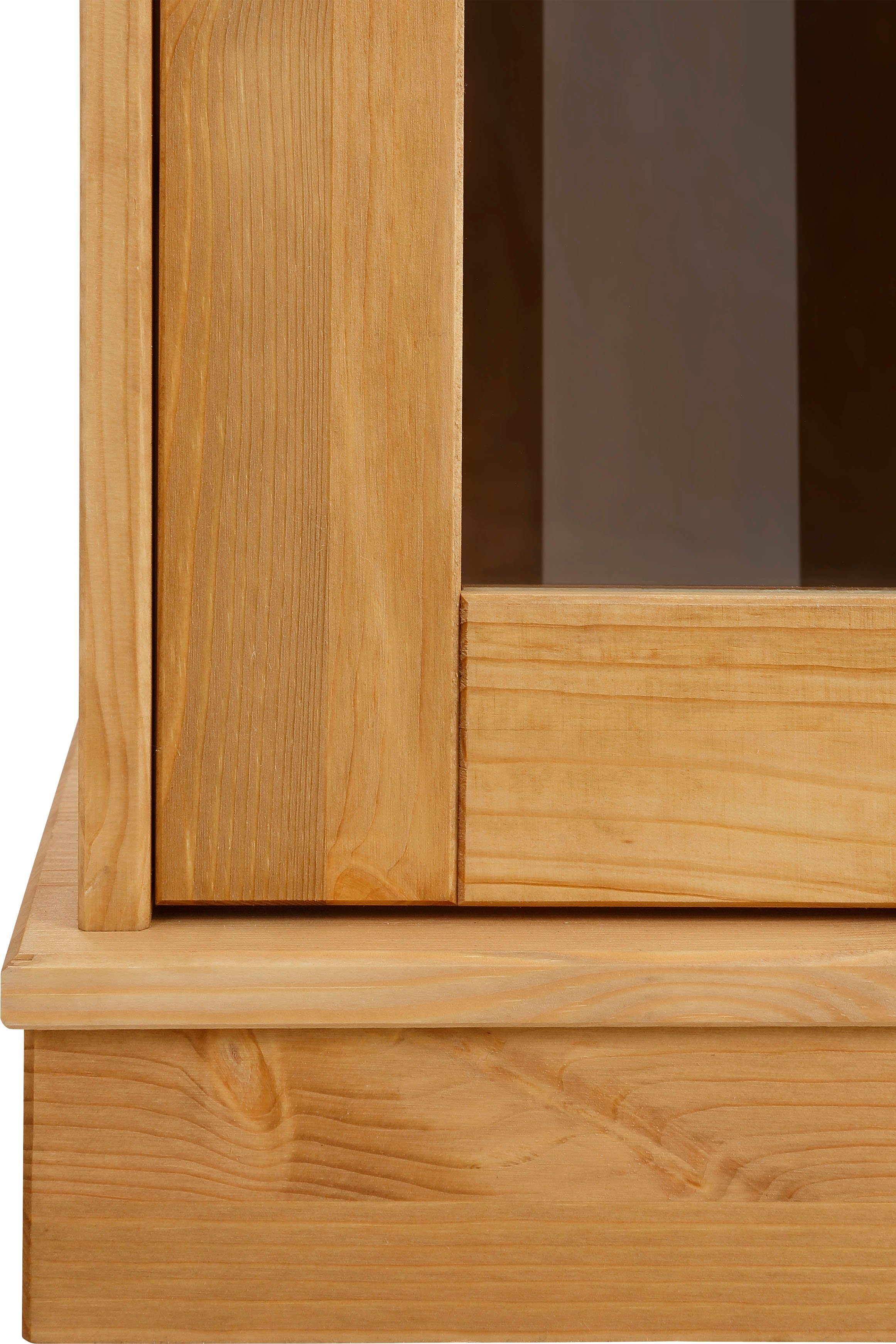 Home affaire Highboard Indra Vitrine, breedte 85 cm, van massief grenen