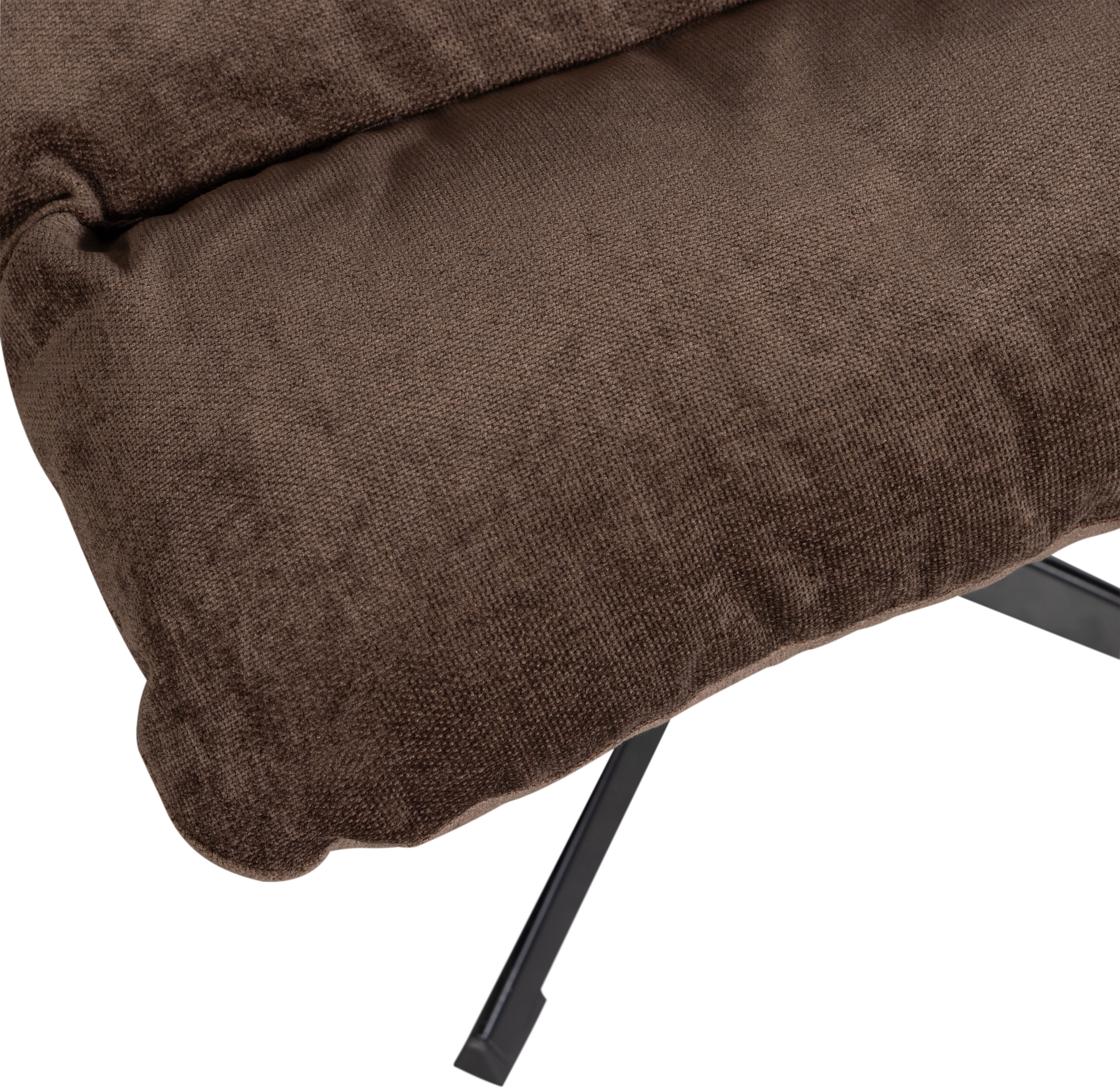WOOOD Draaibare fauteuil Yaro met poef, breedte 71 cm