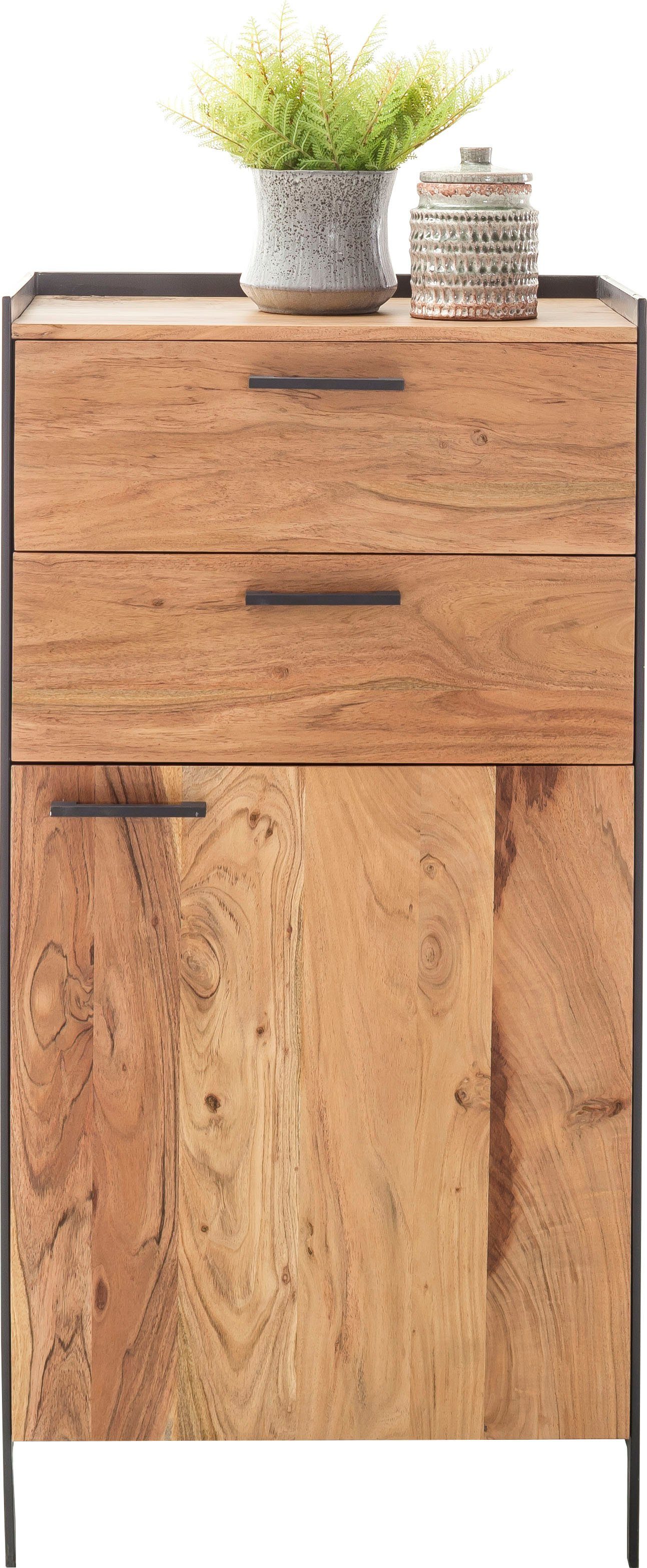 MCA living kast Kuba Massief hout vintage in acacia naturel gelakt