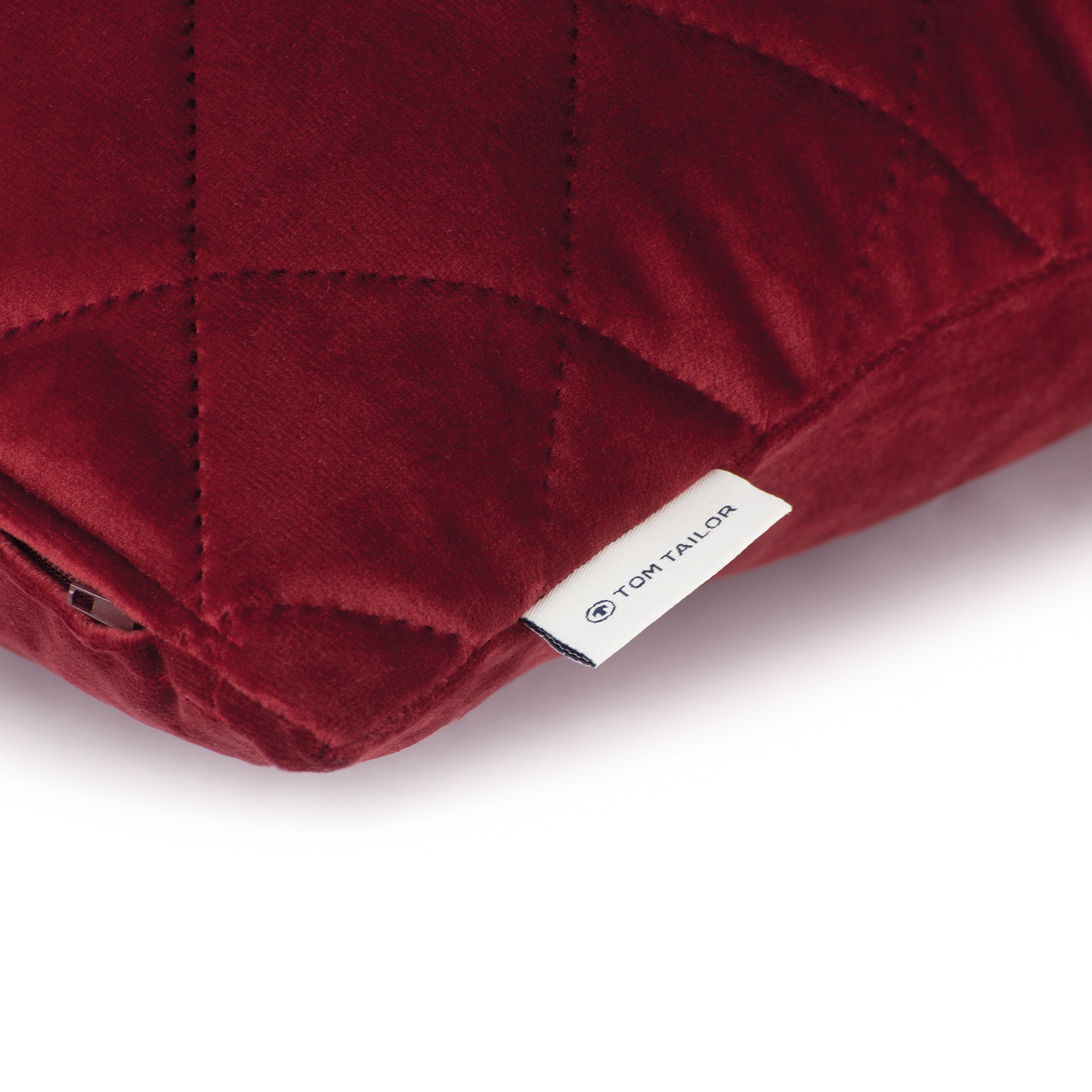 TOM TAILOR HOME Sierkussen FrenchVelvet Quilt Kussenovertrek zonder vulling(1 stuk)