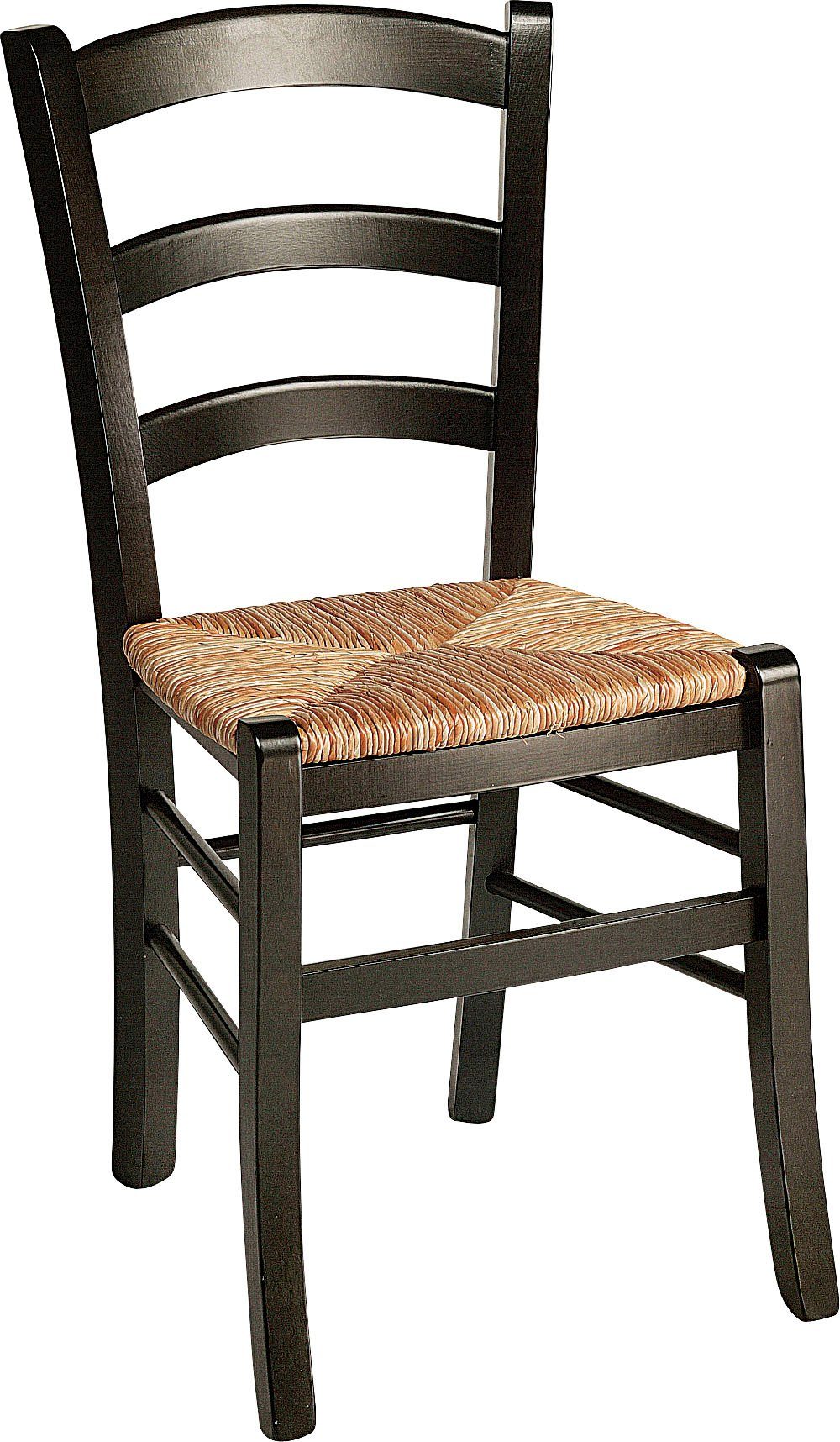 Home affaire Eetkamerstoel Super Paesana van massief beukenhout met zitting van grasvlechtwerk (set, 2 stuks)