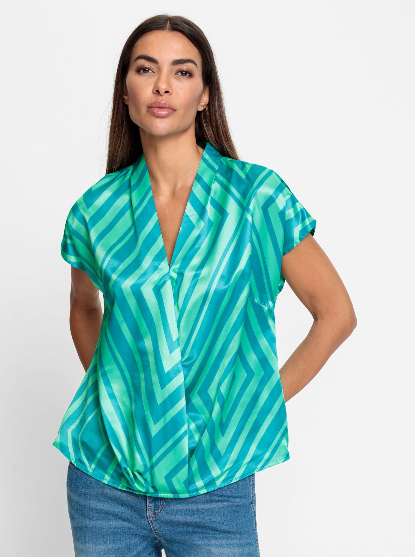 heine Gedessineerde blouse