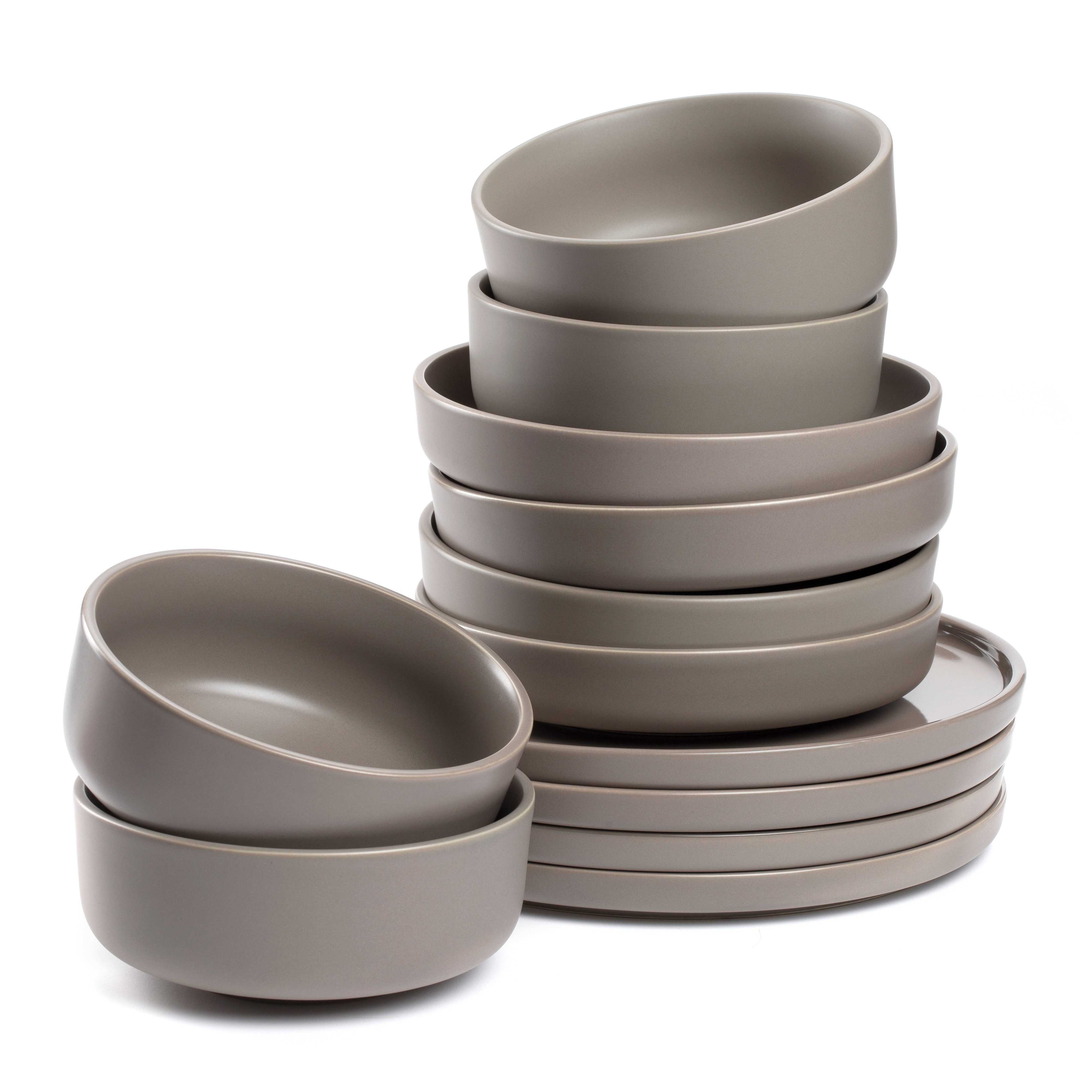 LEONARDO Servies ROMA, Servies, 12-delig Servies, geschikt voor de vaatwasser (set, 12-delig)