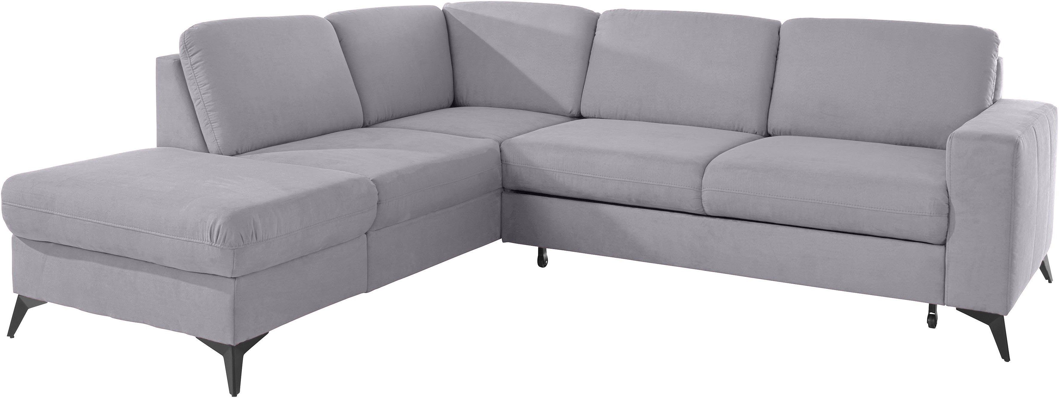 Places of Style Hoekbank Lolland L-vorm Naar keuze met slaapfunctie en bergruimte, ook met afwasbare bekleding