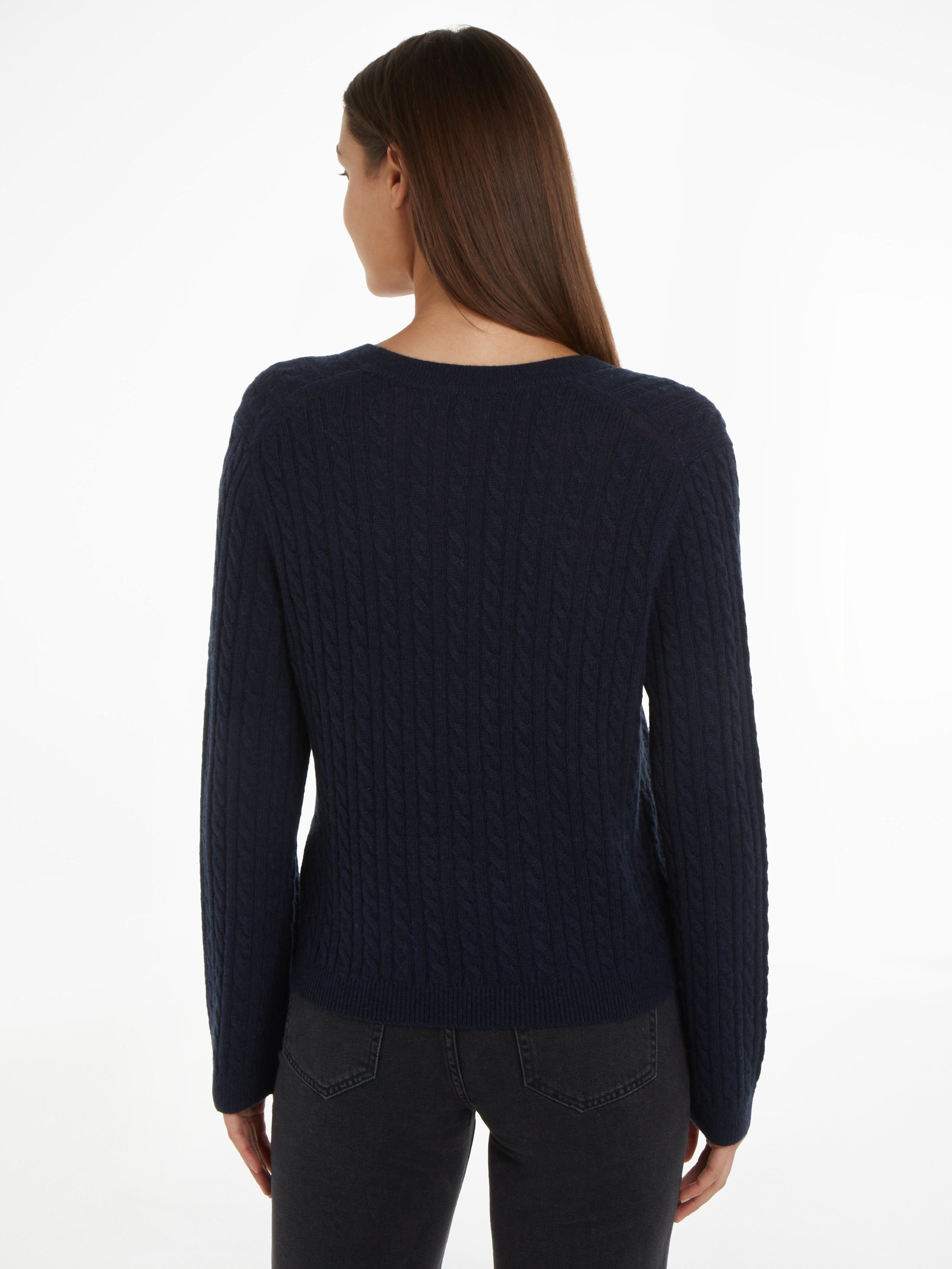 Tommy Hilfiger Gebreide trui gemaakt van zachte wol, duurzaam, ademend & tijdloos, premium
