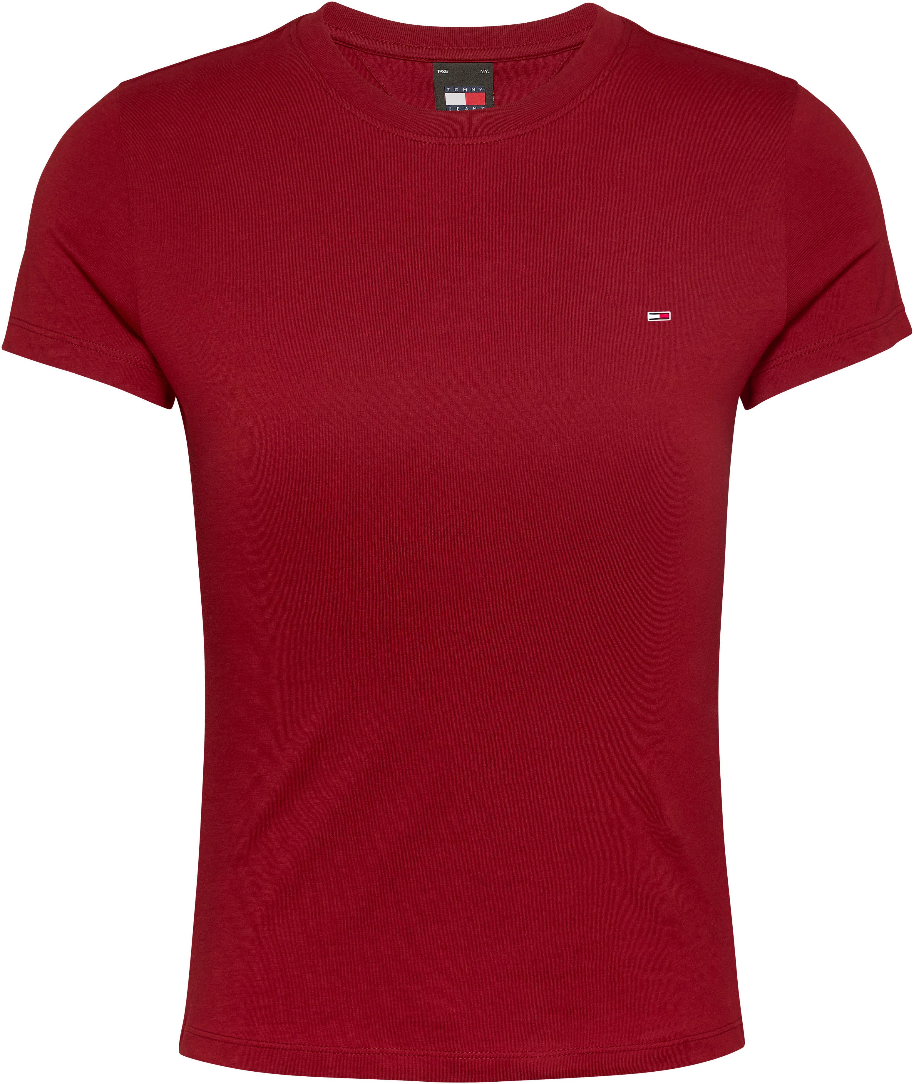 TOMMY JEANS T-shirt Tjw 2Pack Slim Linear Tee met logo-opdruk in effen kleur (Set van 2)