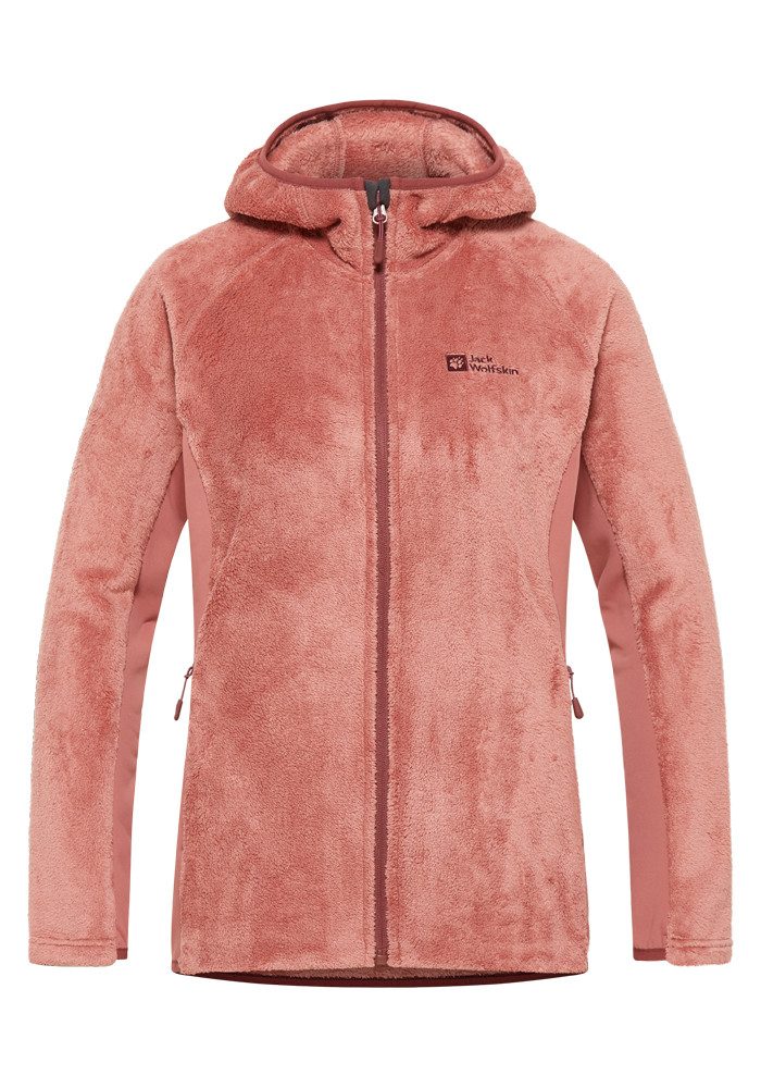 Jack Wolfskin Fleecejack ROTWAND HOODED FZ W