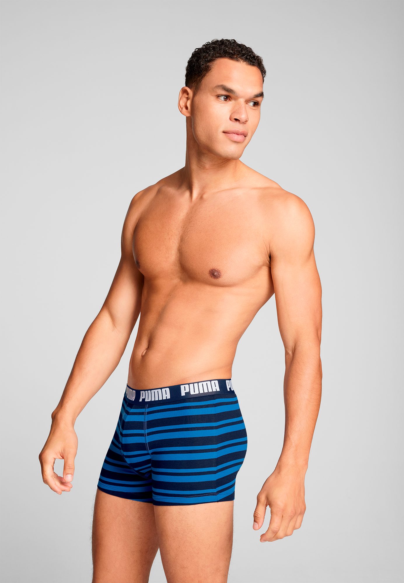 PUMA Boxershort PUMA MEN EVERYDAY STRIPED BOXERS 2P (2 stuks, Set van 2)
