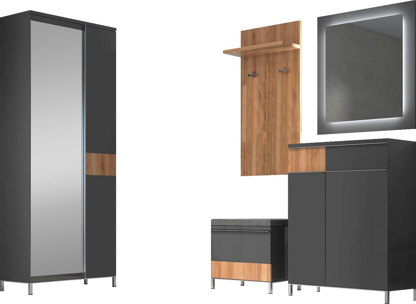 Places of Style Halmeubelset Onyx (set, 5-delig)