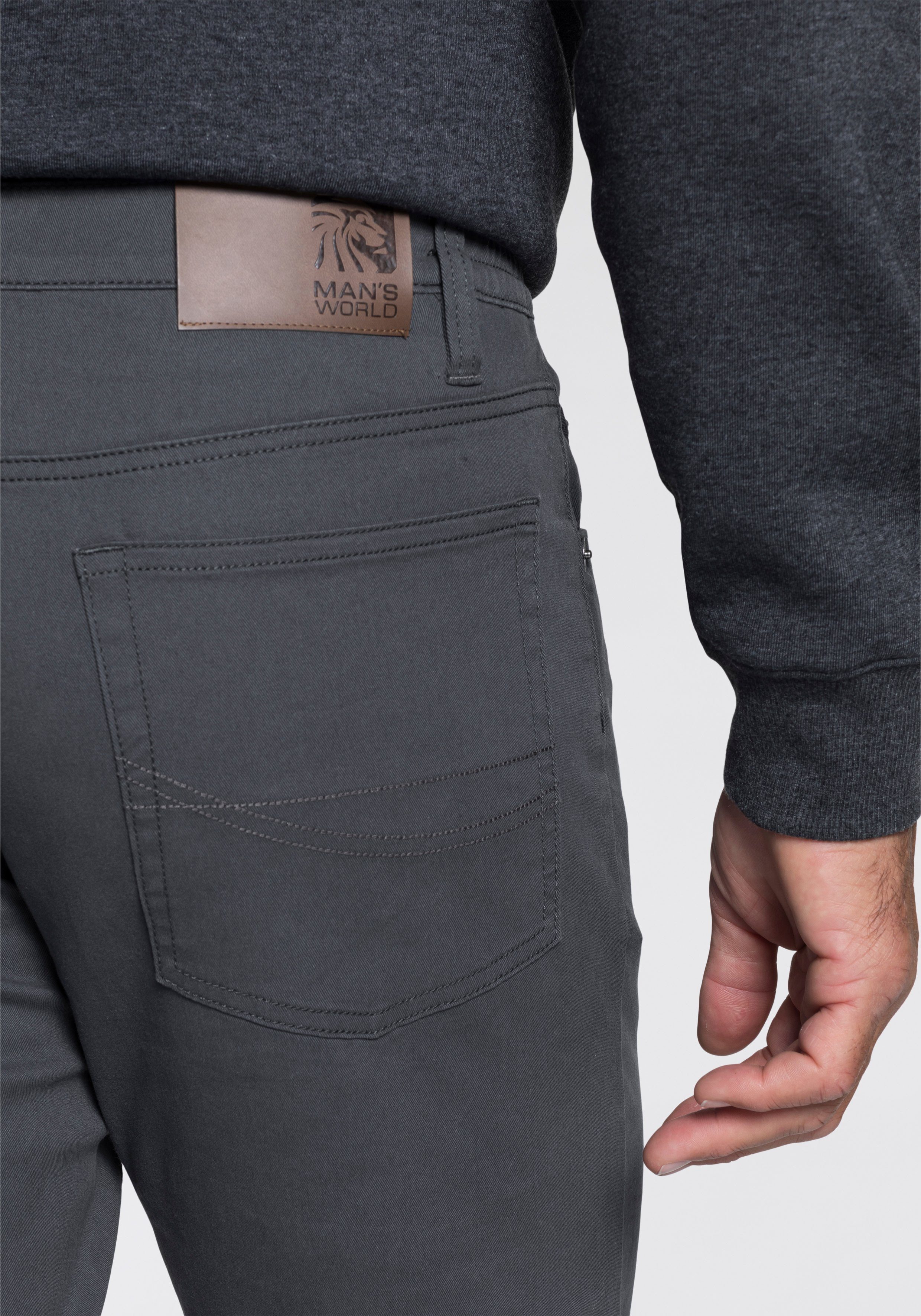 Man's World Broek met elastische band Stretchbroek met een elastische band