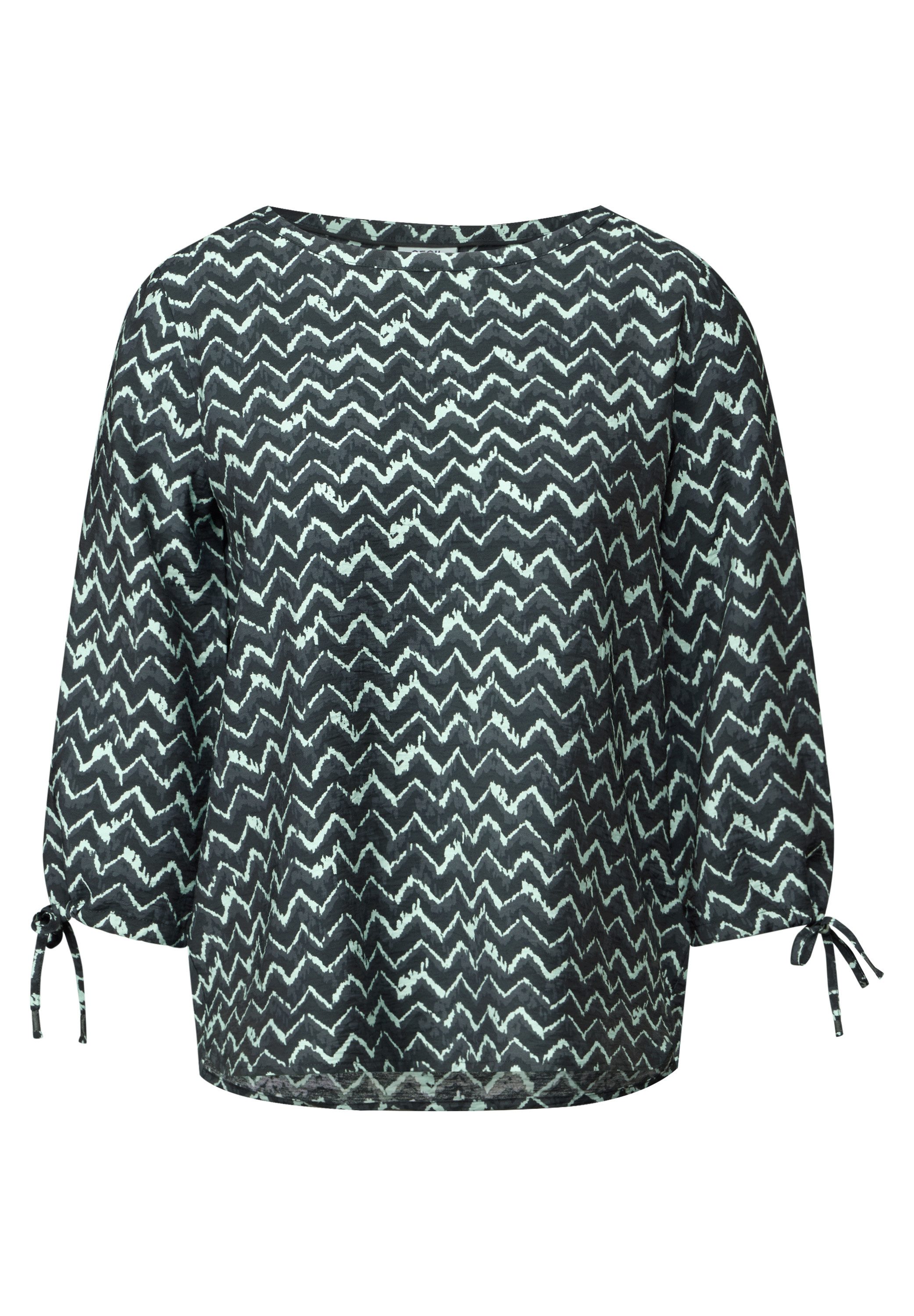 Cecil Blouse met lange mouwen gedessineerd