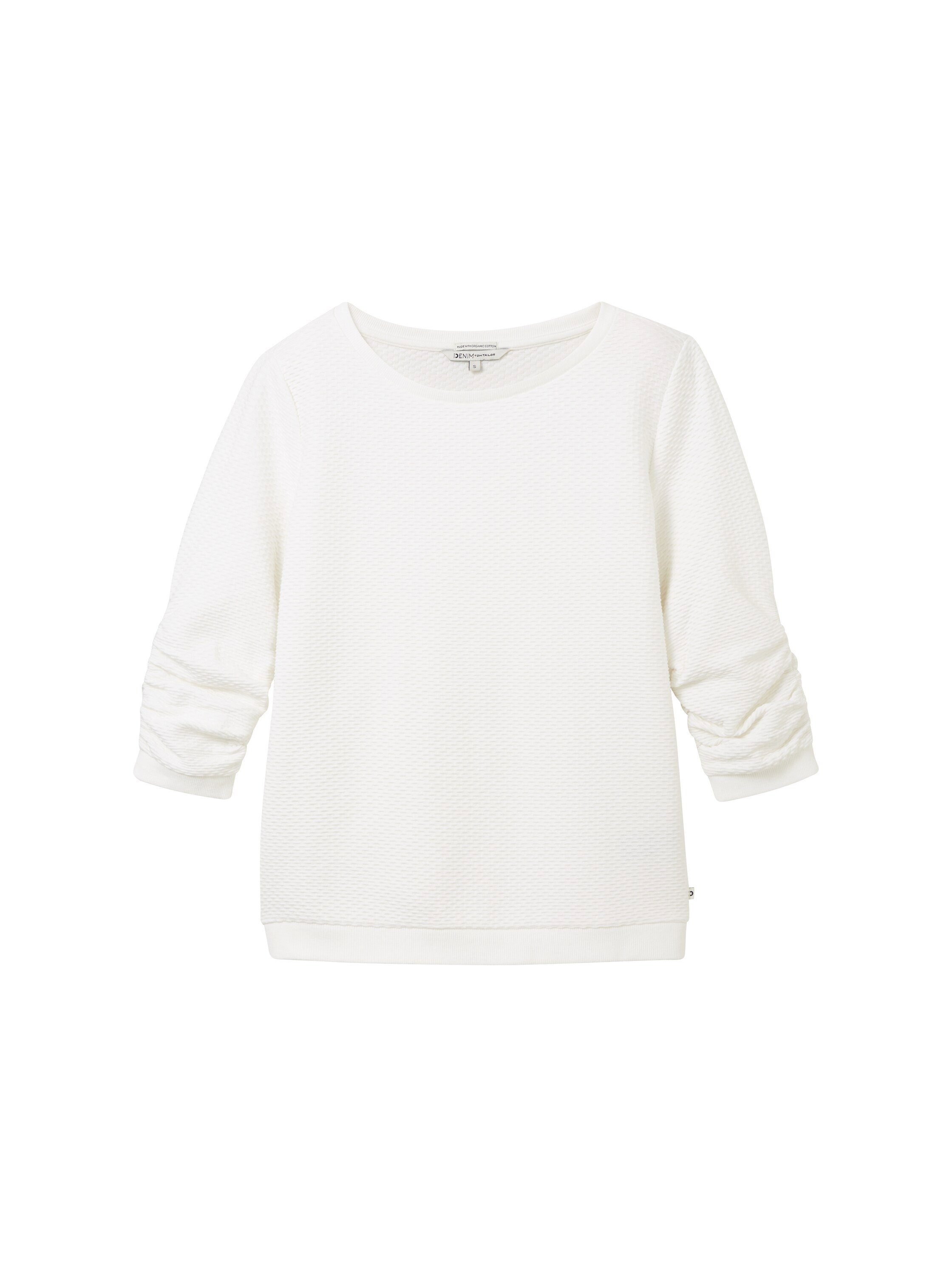 Tom Tailor Denim Sweatshirt bijzonder structuurmotief