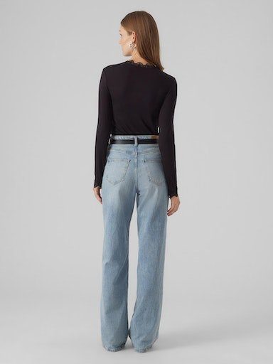 Vero Moda Shirt met staande kraag VMROSA LS HIGHNECK TOP JRS NOOS