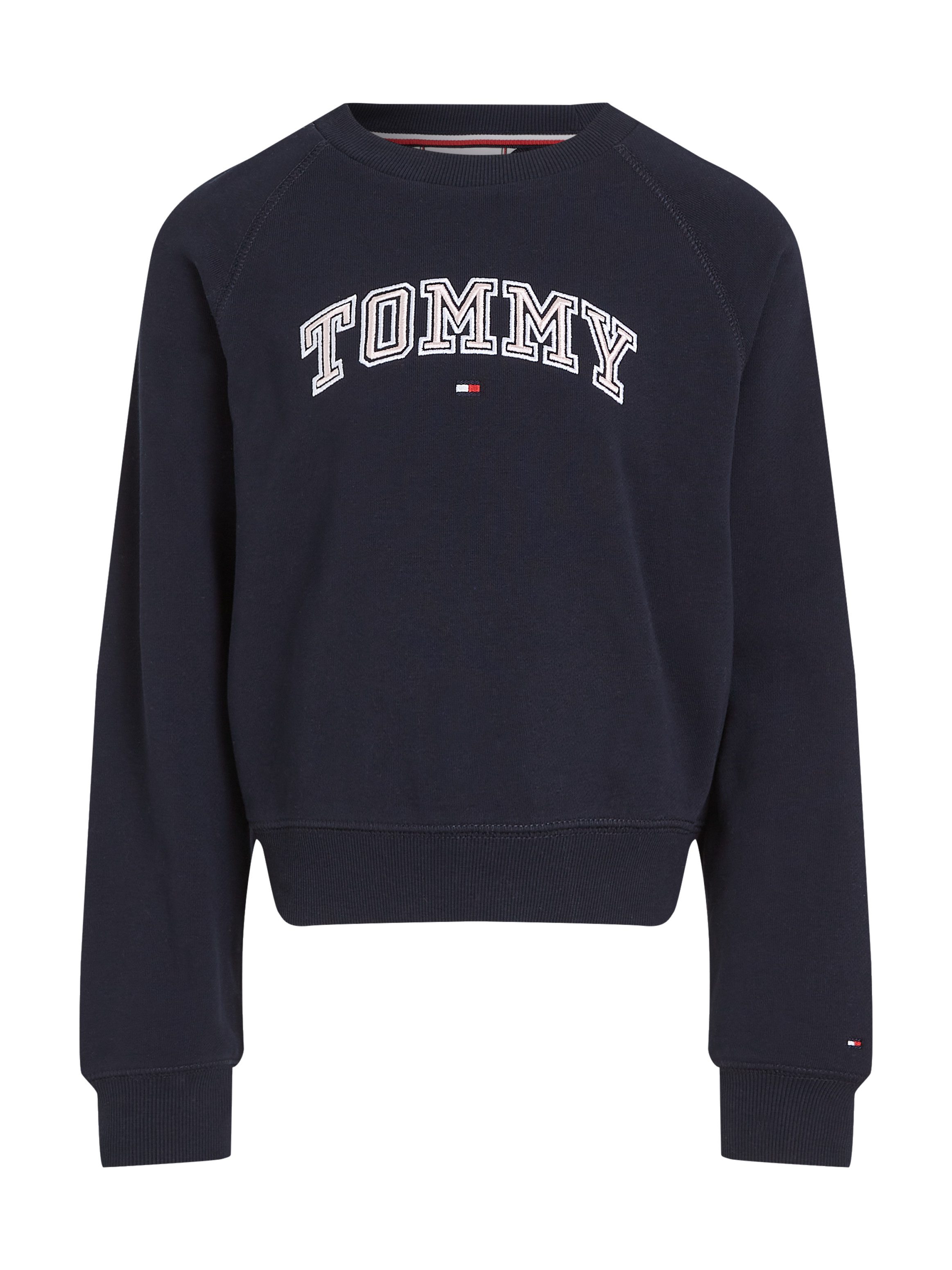 Tommy Hilfiger Sweatshirt VARSITY EMBROIDERED CREWNECK Kinderen tot 16 jaar met logostiksel