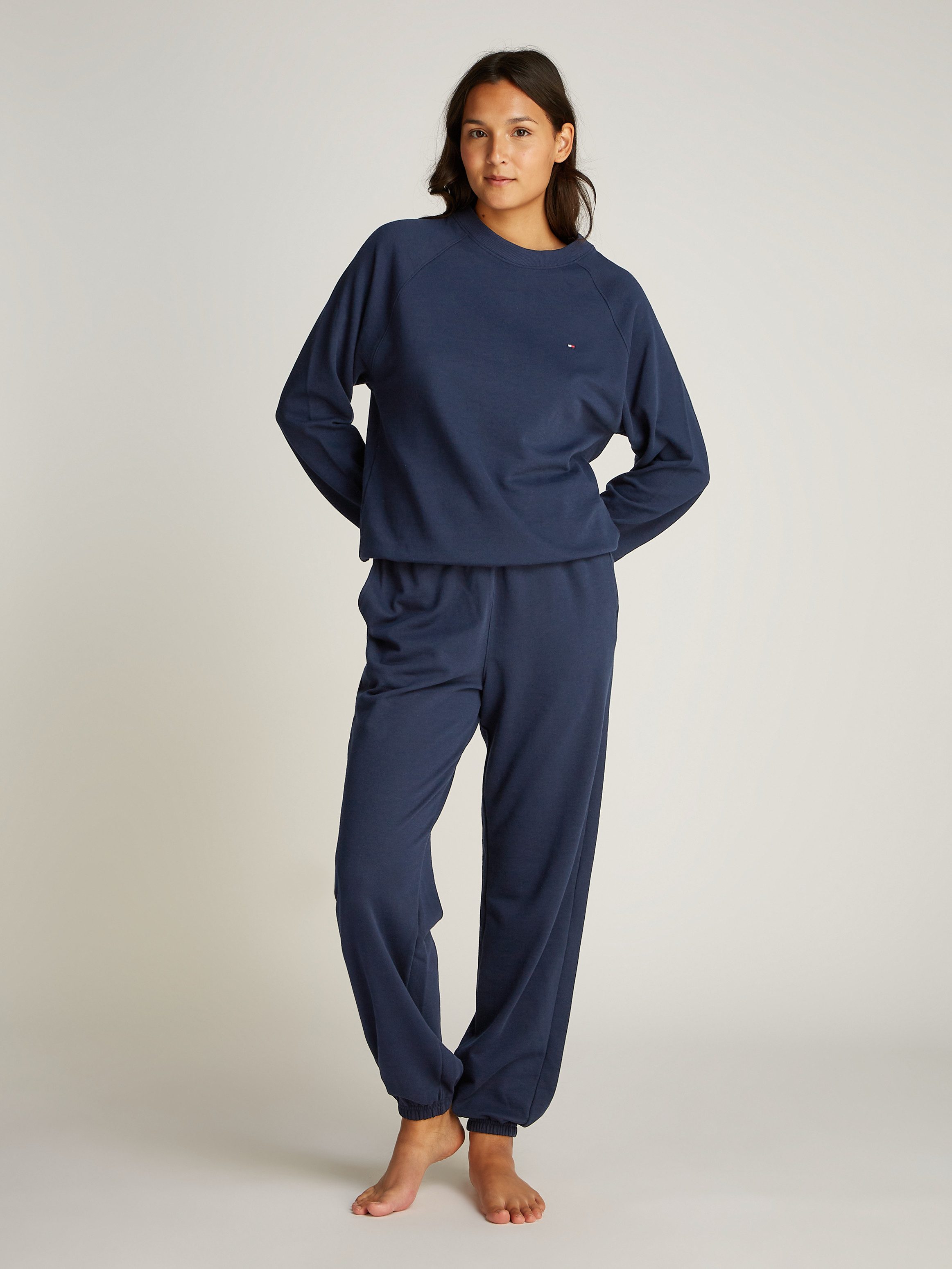 Tommy Hilfiger Underwear Sweatshirt TRACK TOP met geborduurd logo