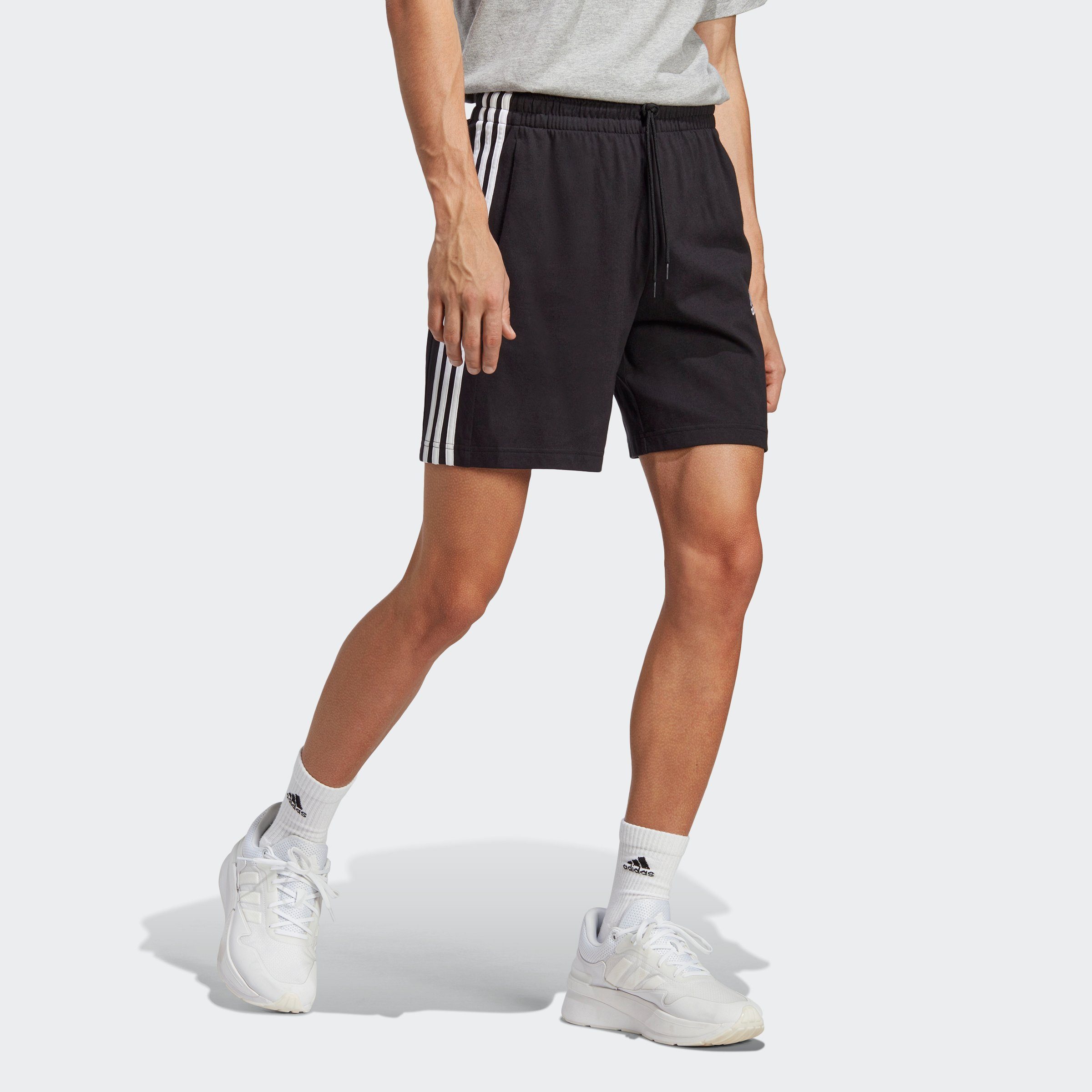 adidas Sportswear Short M 3S SJ 7 SHO (1-delig) heren bermuda broeken maat 4XL zwart