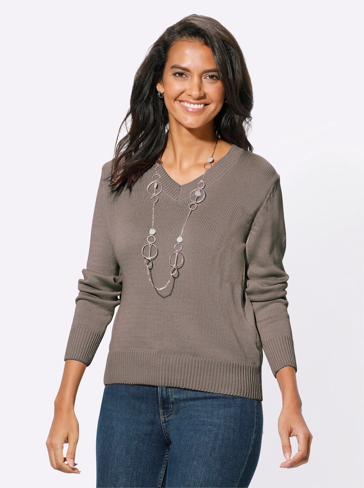 Casual Looks Trui met V-hals Trui