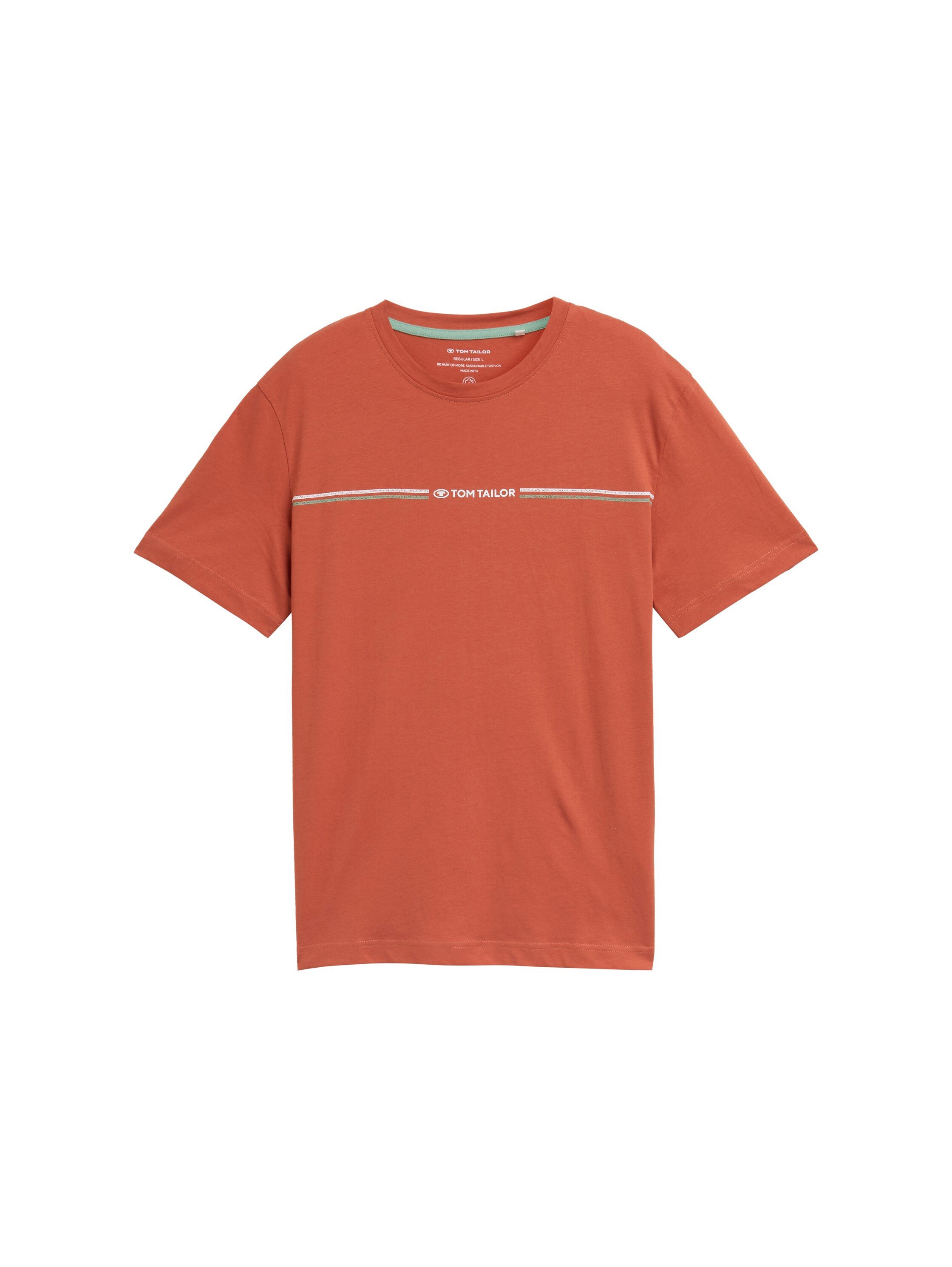 Tom Tailor T-shirt met logo-frontprint