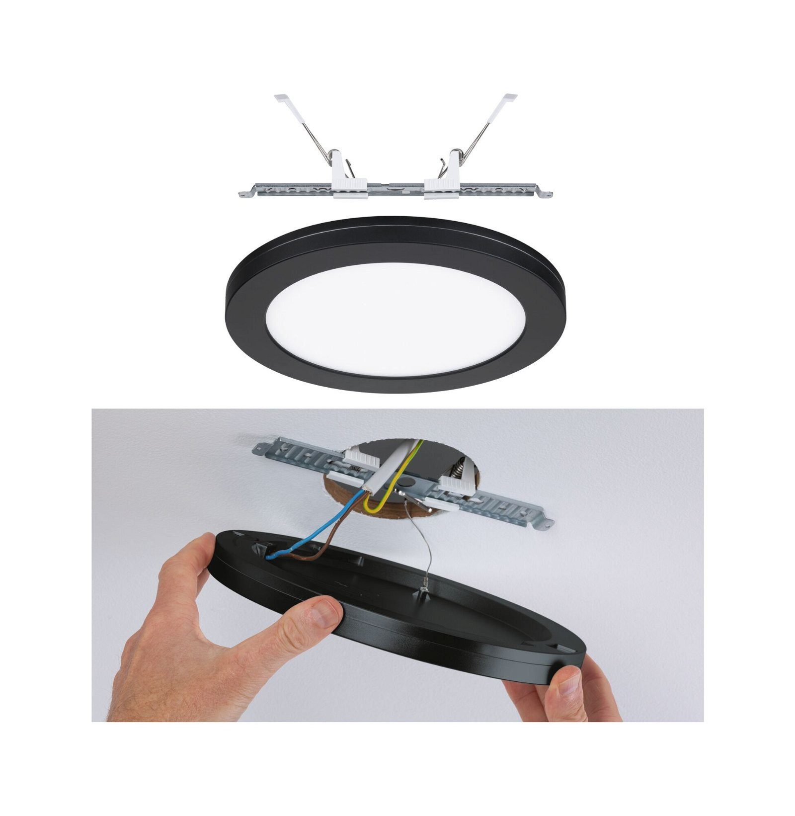 Paulmann Ledinbouwlamp 2in1 Cover-it rond 225mm 16,5W 1200lm 4000K chroom mat (1 stuk)