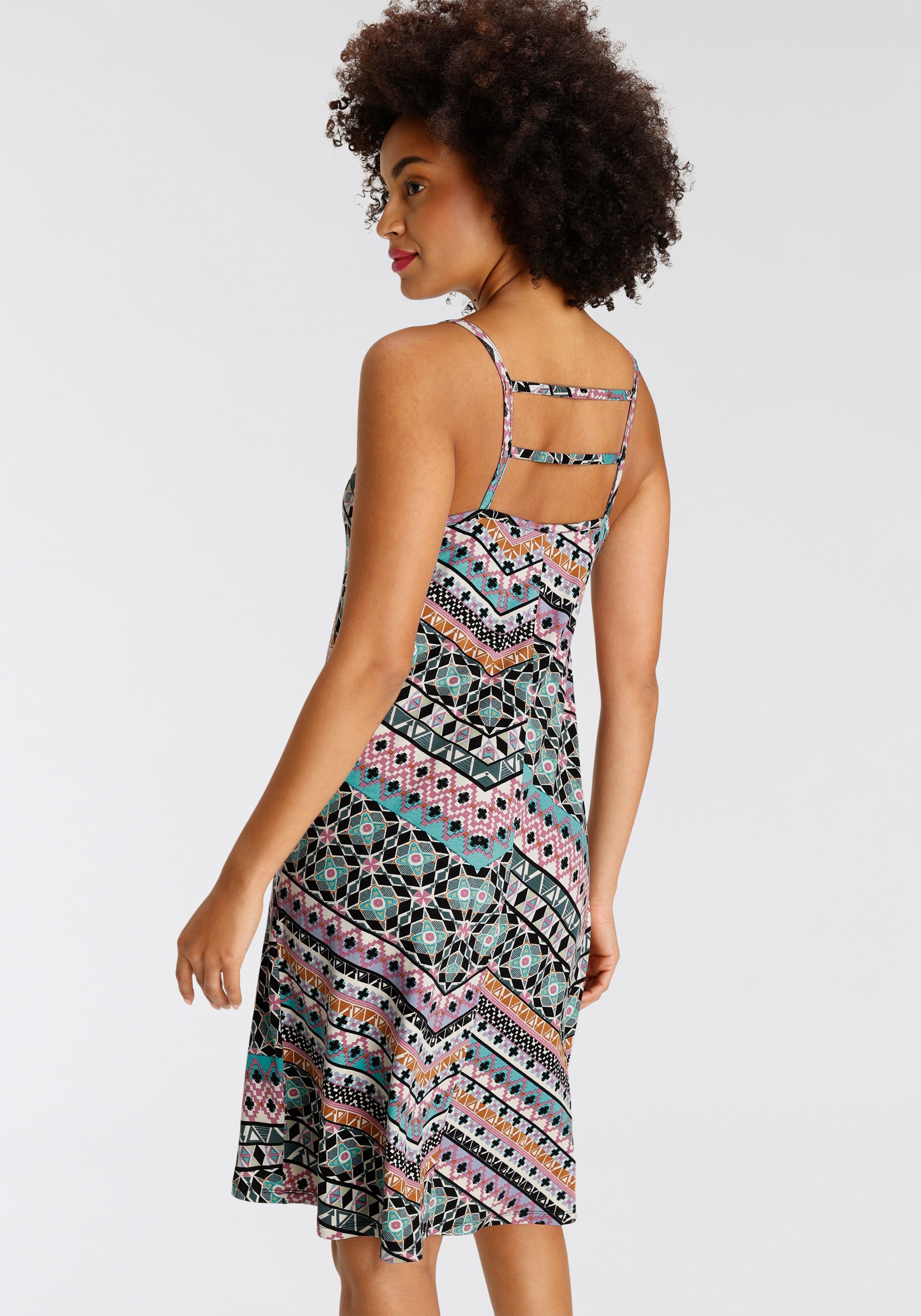 KangaROOS Zomerjurk feestelijke gelegenheden, knie-vrije lengte, trendy etnische look