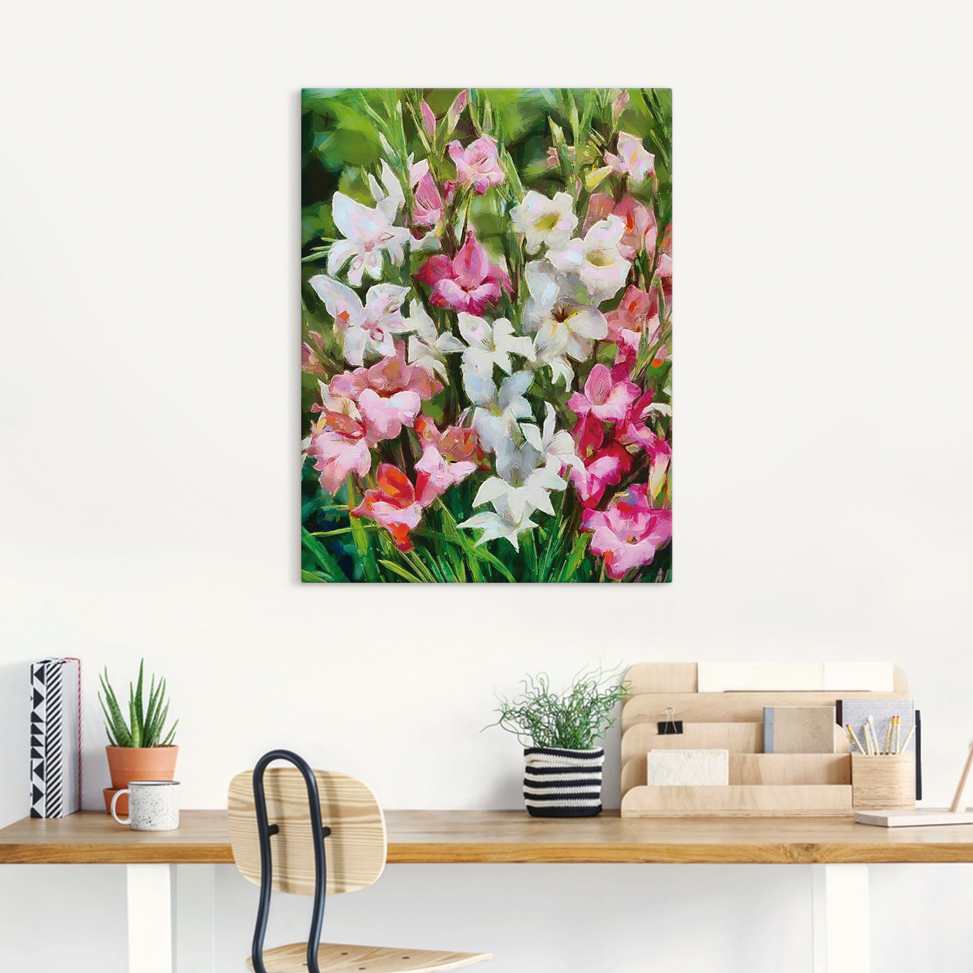 Artland Artprint Gladiolus II als artprint van aluminium, artprint op linnen, muursticker of poster in verschillende maten
