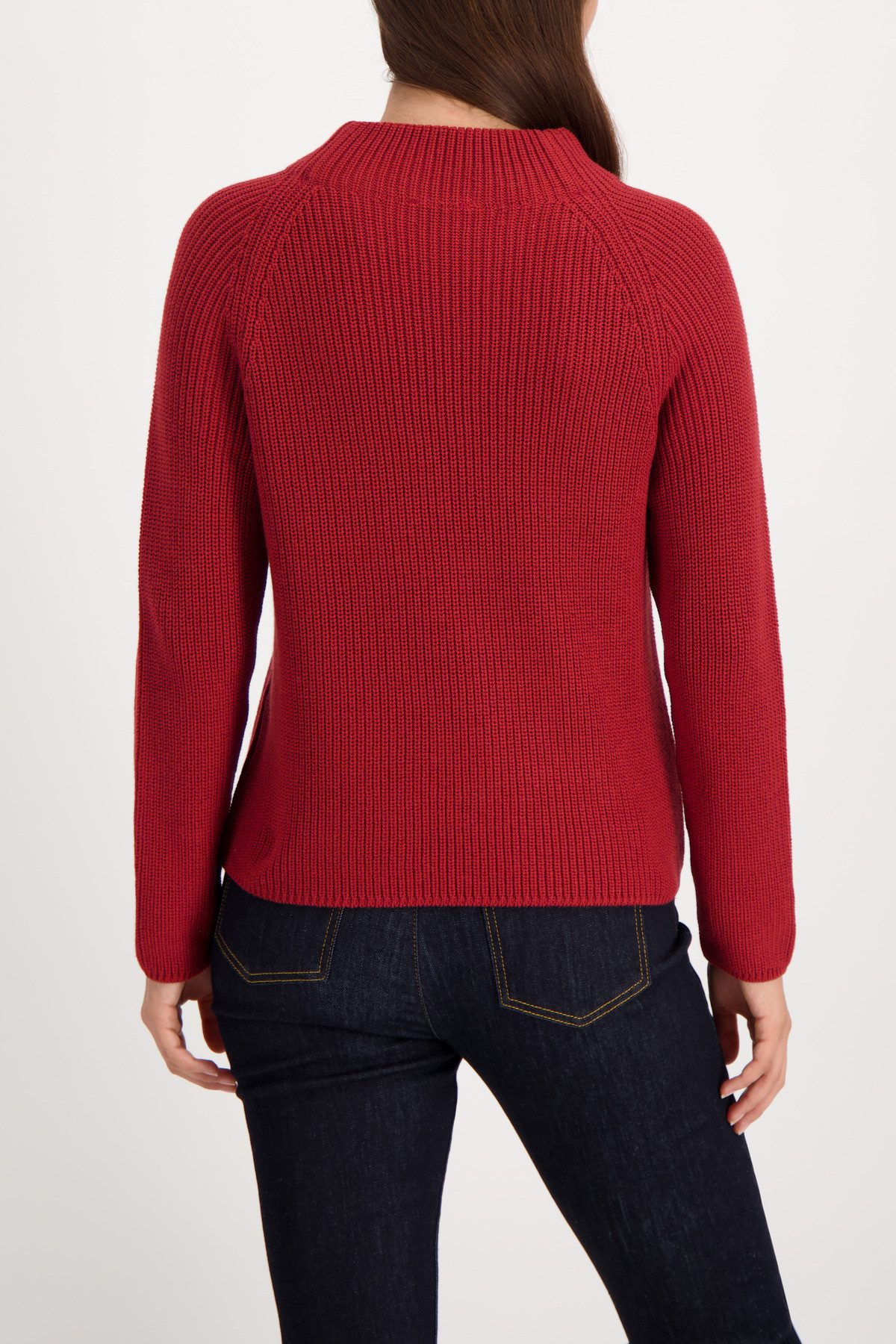 Monari Gebreide trui Regular fit met ronde hals