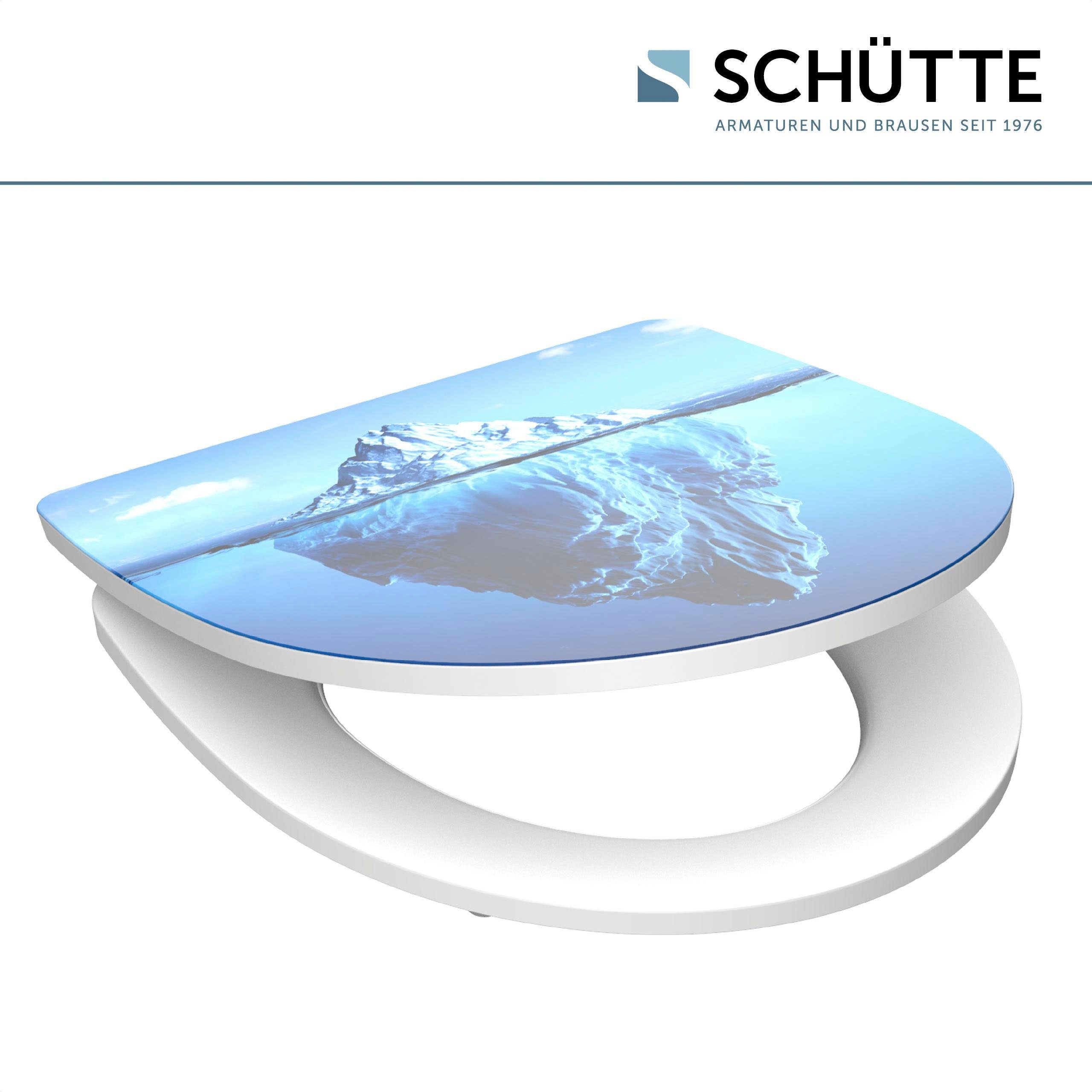 Schütte Toiletzitting Iceberg Duroplast, met softclosemechanisme en snelsluiting, High gloss