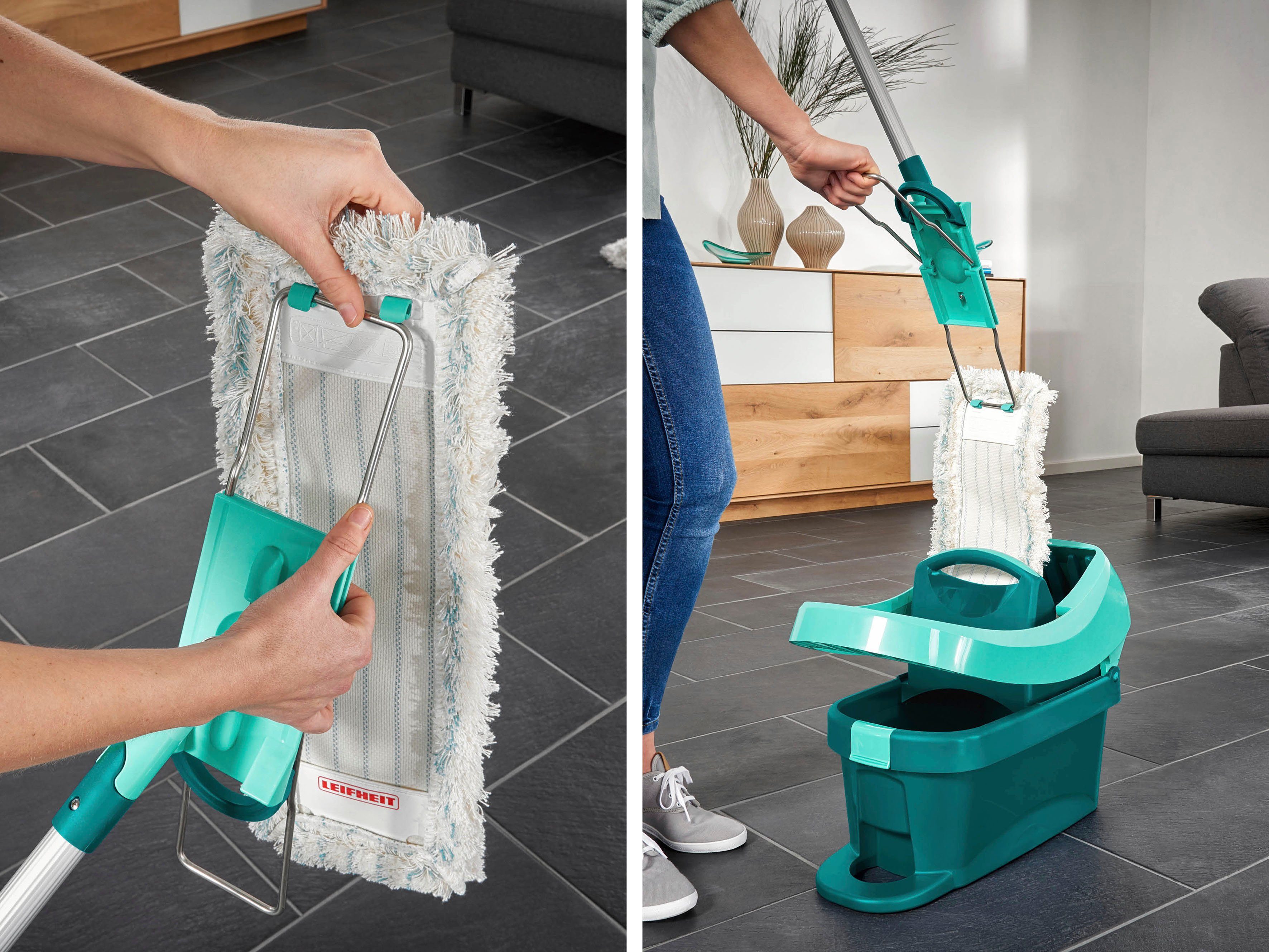 Leifheit Vloerwisserset Profi XL cotton plus Telescope