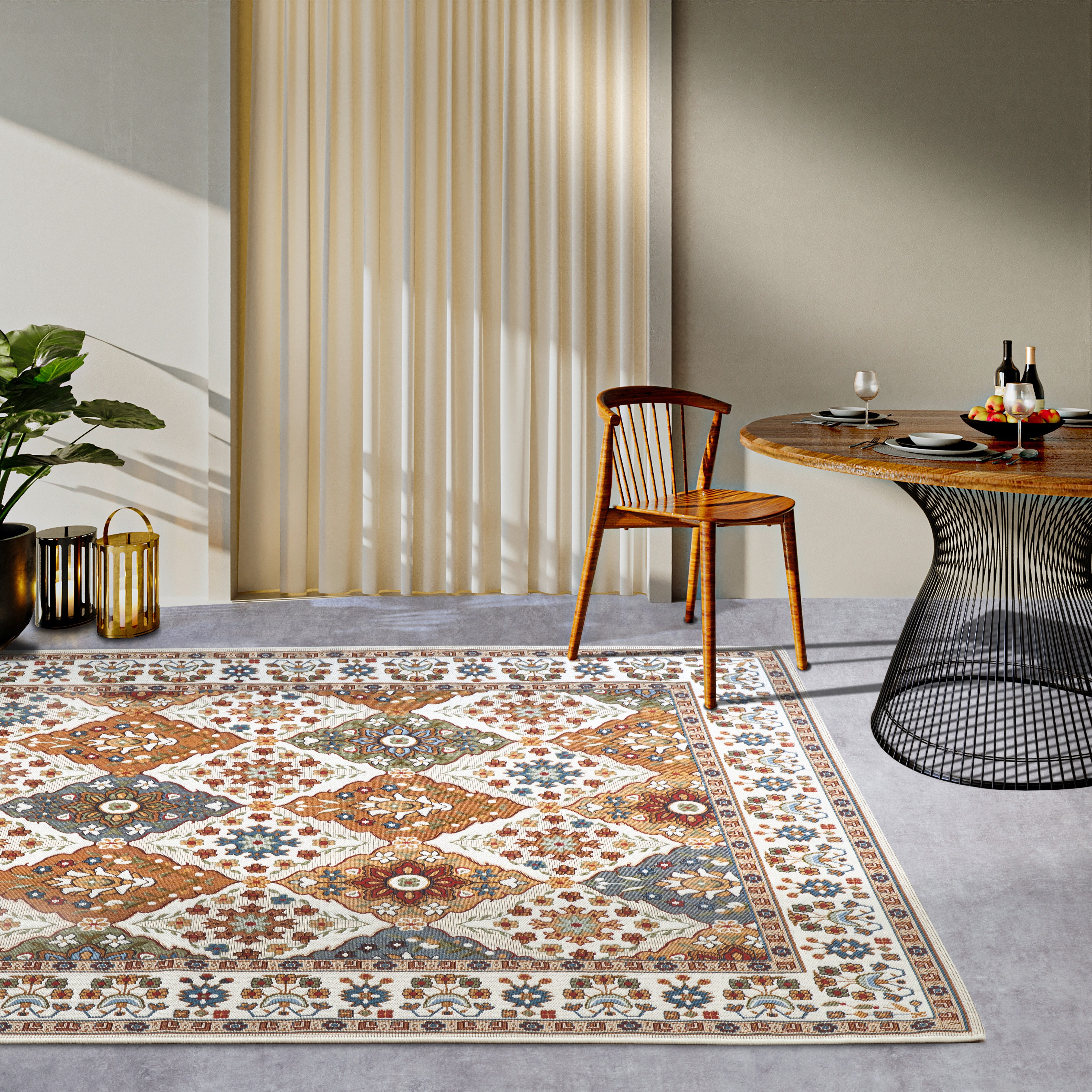 Villeroy & Boch Outdoorkleed Domenique Buiten, vlakweefsel, weerbestendig, balkon, tuin, klassiek, terras