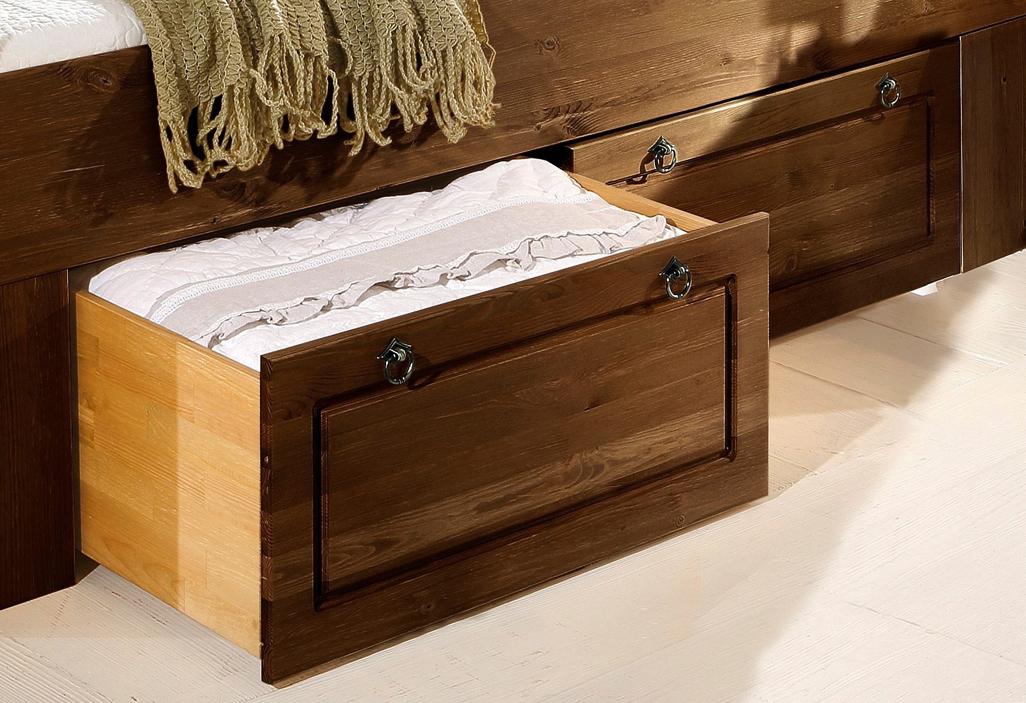 Home affaire Lade TESSIN Onderbedladen op wieltjes, geschikt voor het home affaire bed Tessin (set, 2 stuks) onderbedlades bruin