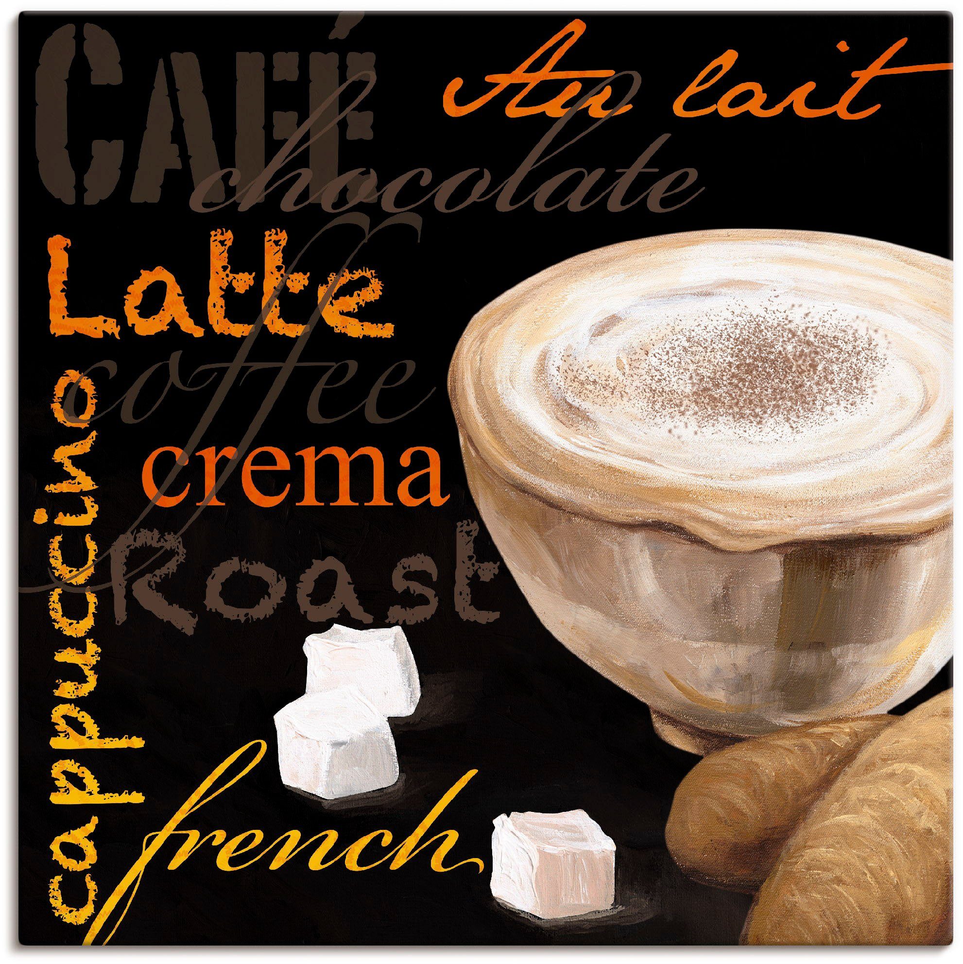 Artland Artprint Cappuccino koffie in vele afmetingen & productsoorten artprint van aluminium-artpri