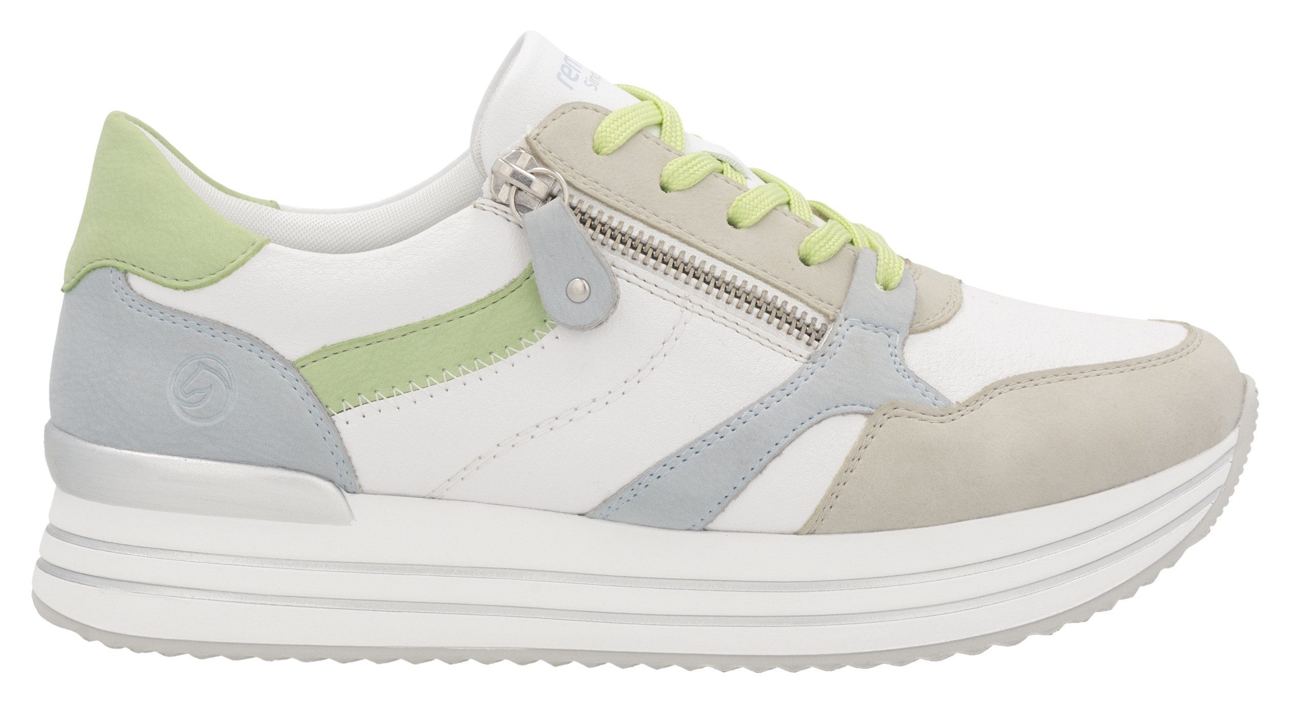 Remonte Plateausneakers vrijetijdsschoen, lage schoen, veterschoen met losse zachte inlegzool