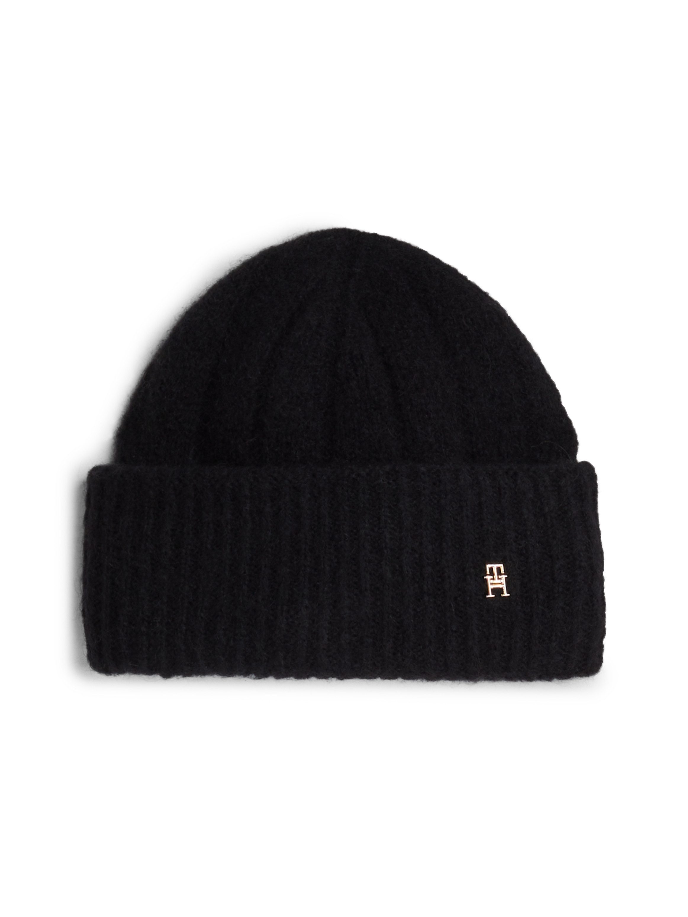 Tommy Hilfiger Beanie TH TIMELESS BEANIE met monogram-embleem