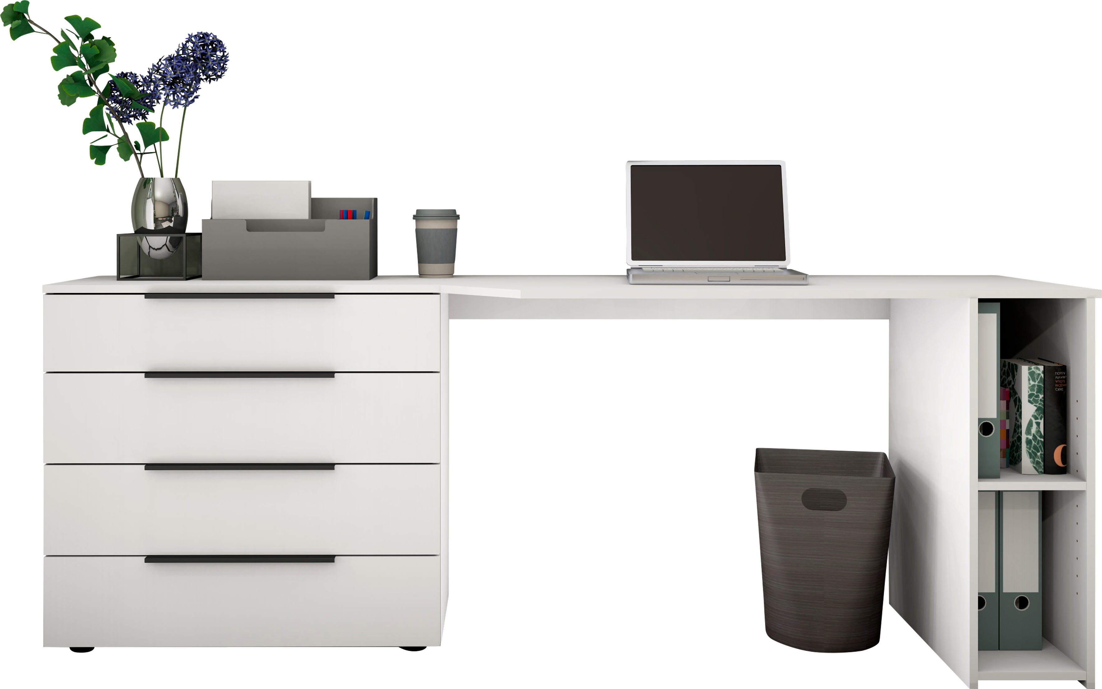 borchardt Möbel Bureau Tom met bergruimte, breedte 196 cm