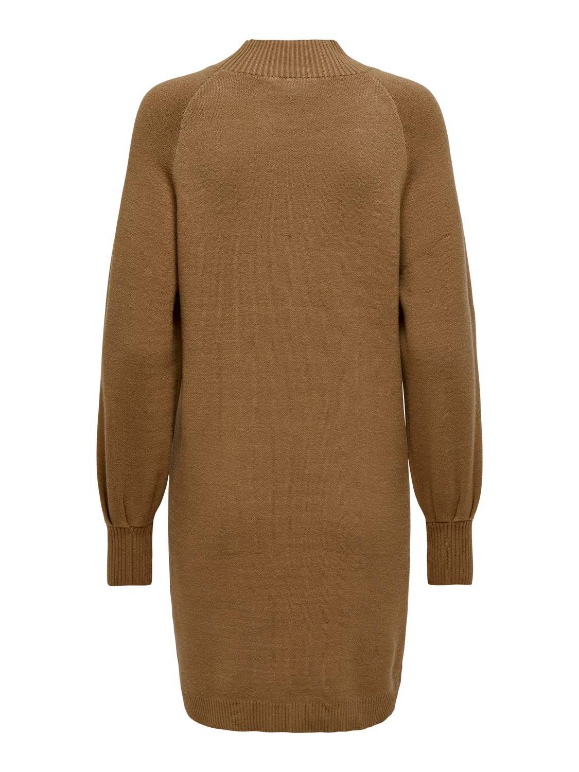 Only Gebreide jurk ONLFRIDA LIFE LS HIGHNECK DRESS CC KNT