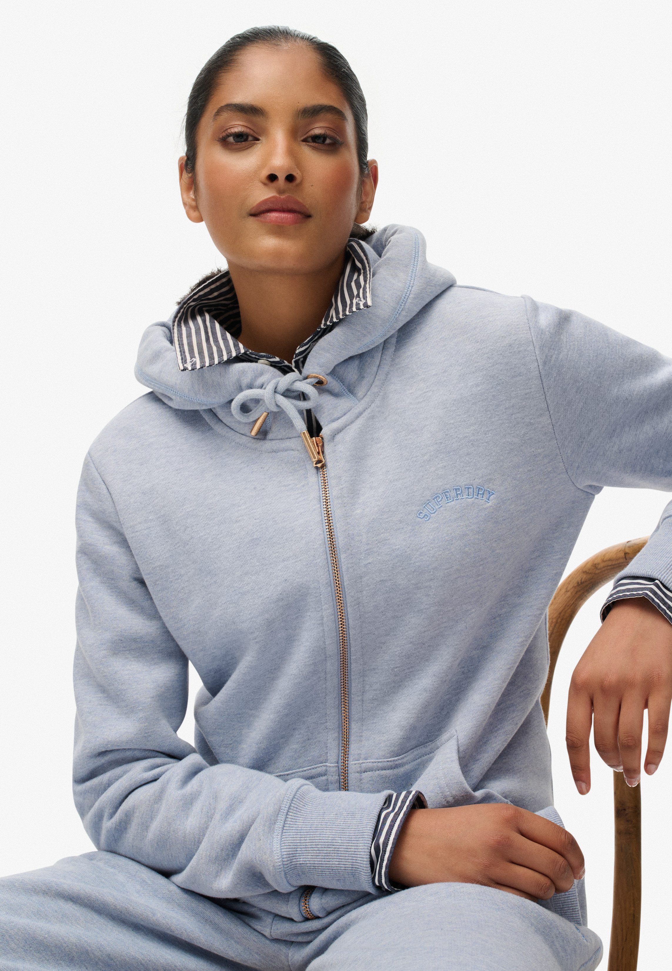 Superdry Capuchonsweatvest ESSENTIAL LOGO ZIPHOOD HB