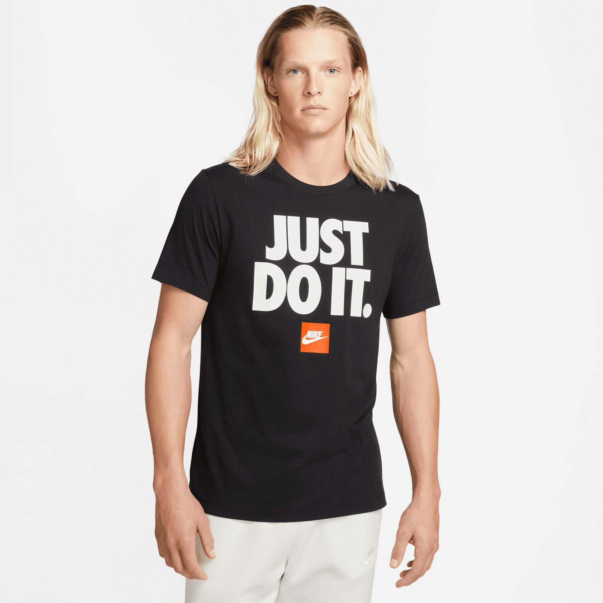 Nike Nike just do it shirt zwart heren heren