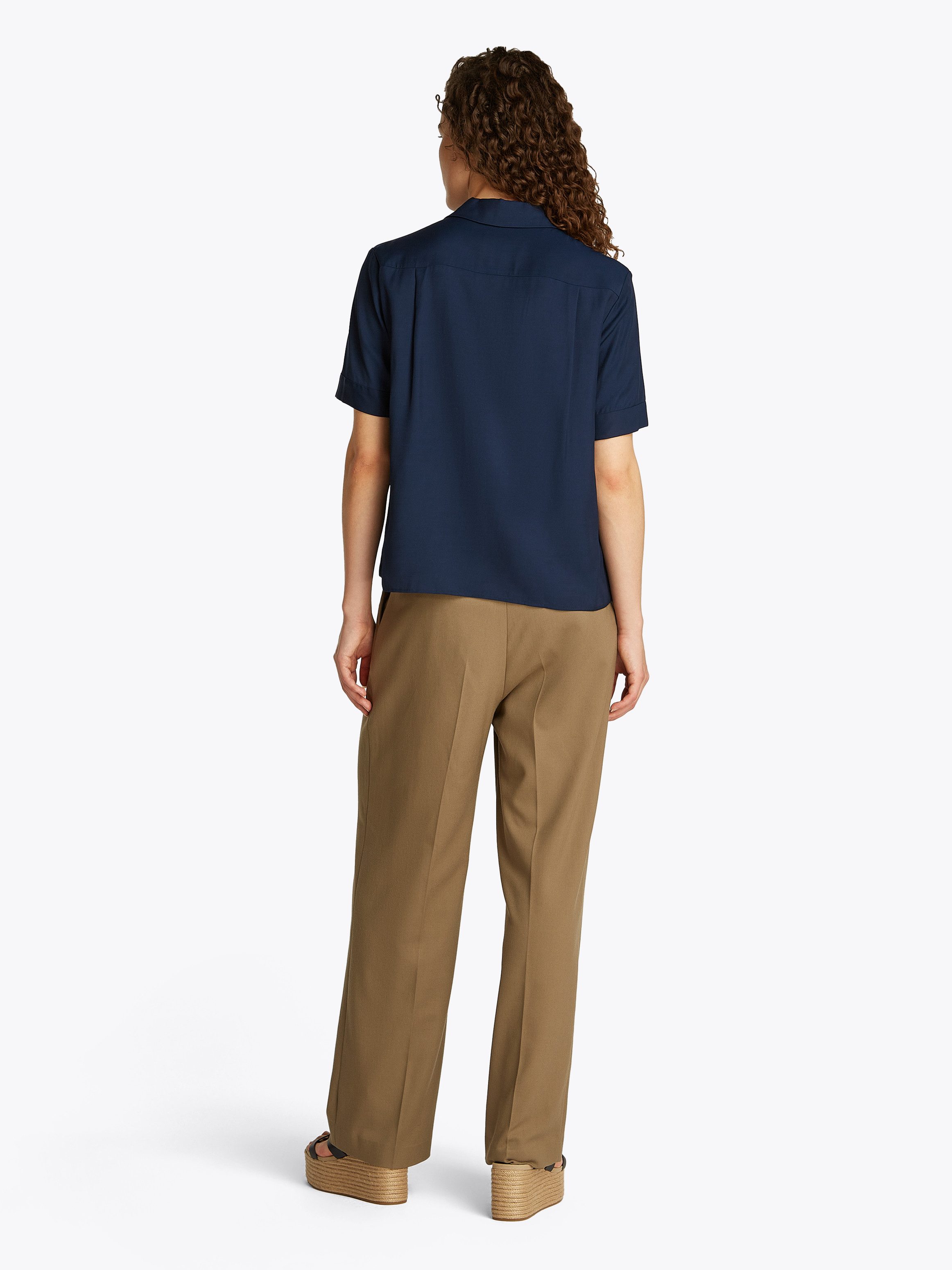 Tommy Hilfiger Shirt met korte mouwen SOFT VISCOSE S/S SHIRT