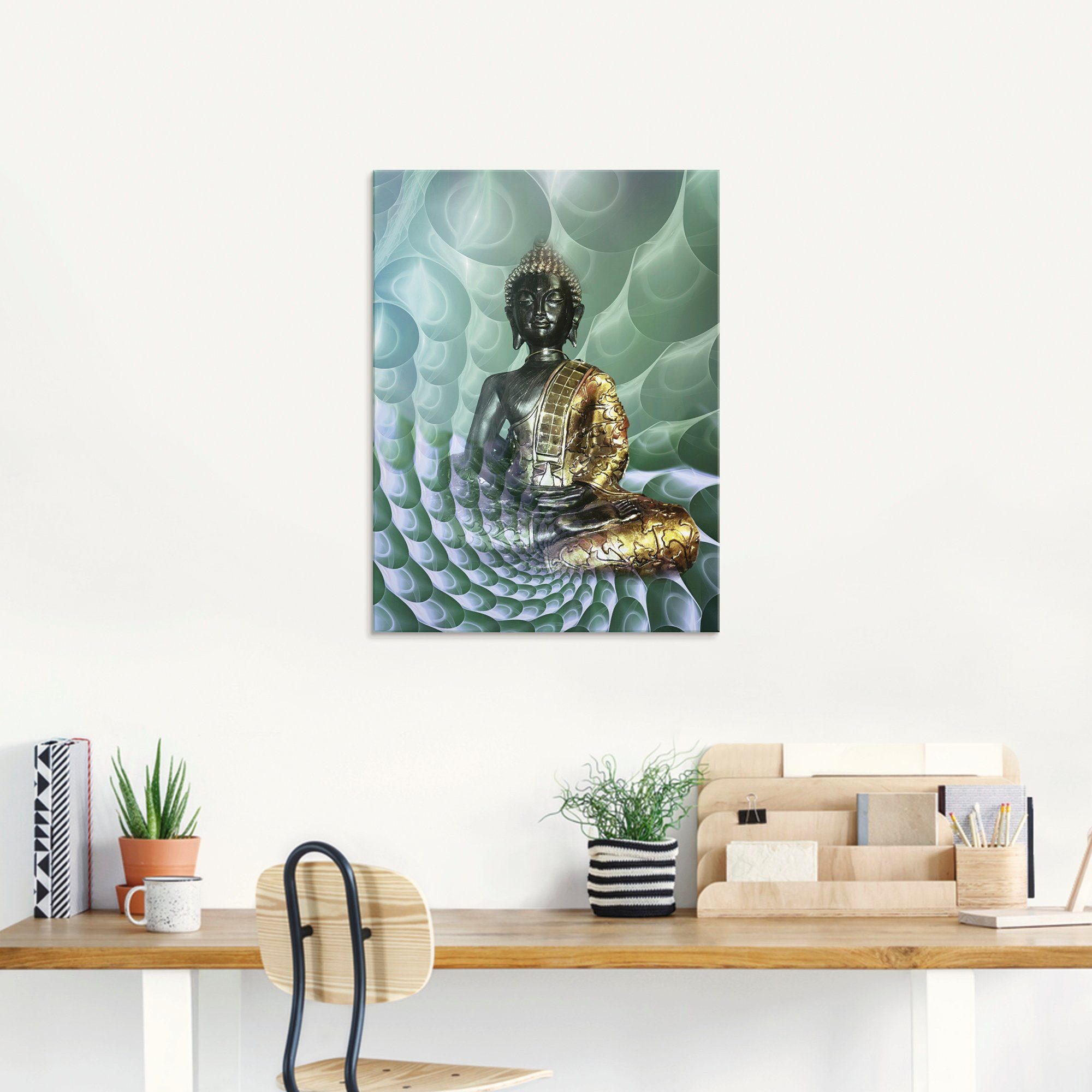 Artland Print op glas Boeddha’s droomwereld CB