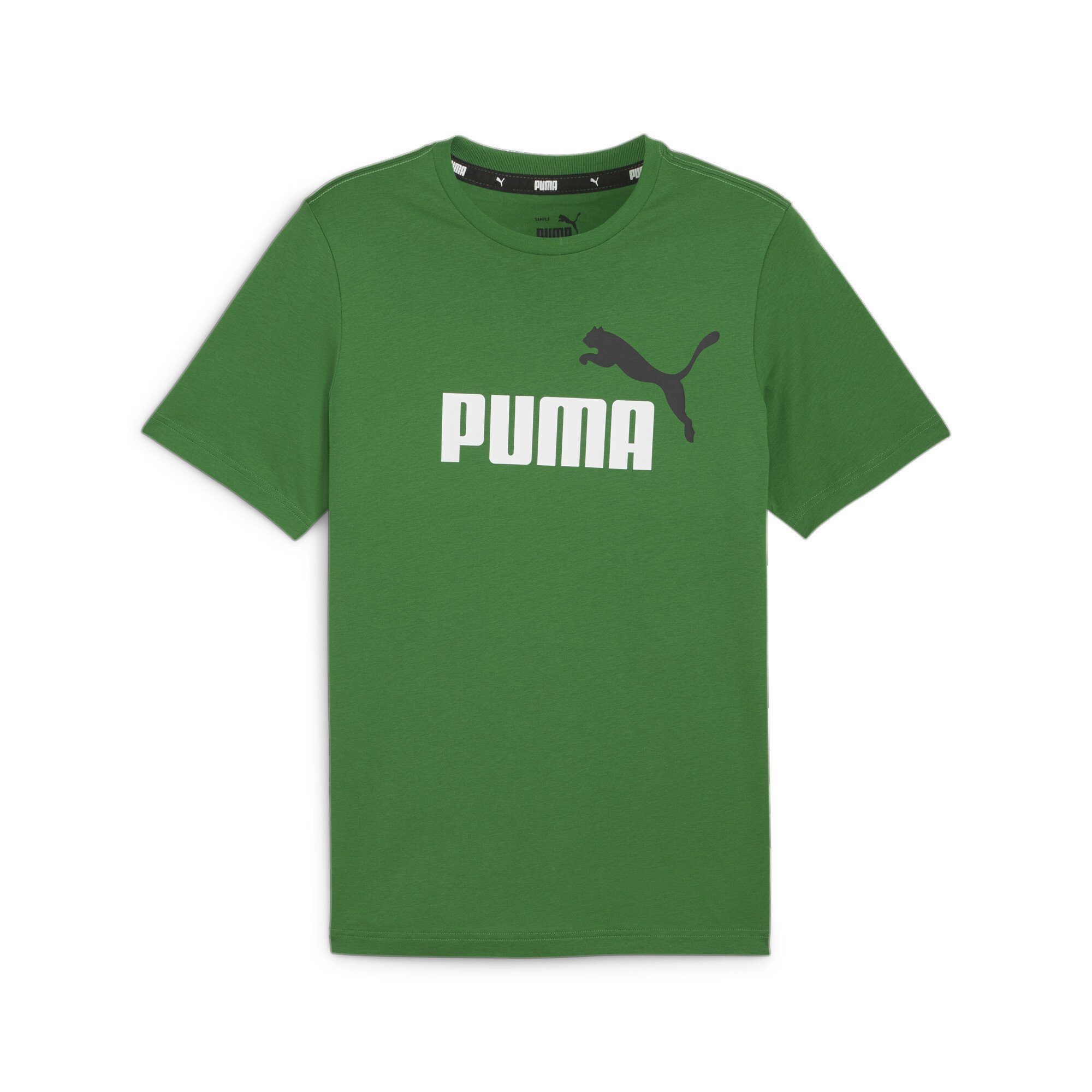 Puma Heren Logo T-Shirt Essential Green Heren