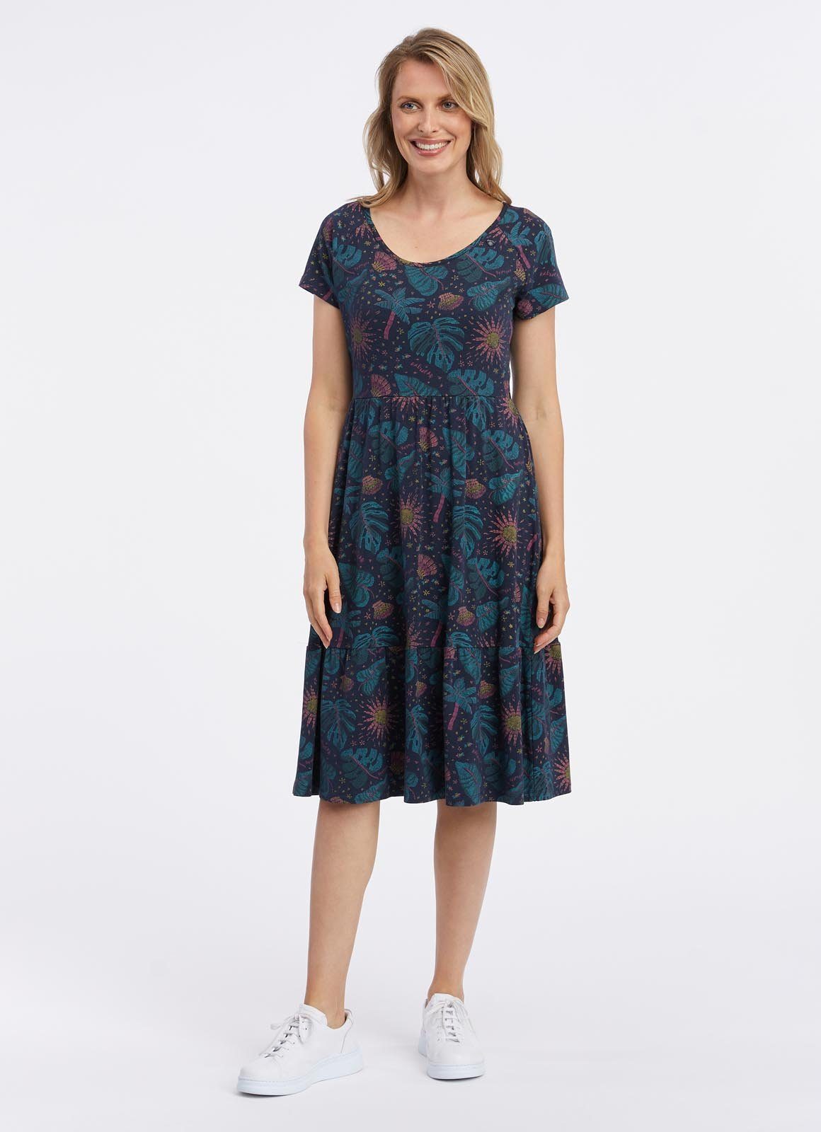 Ragwear Shirtjurk WAYVERLY met bloemen- en zomerse alloverdruk