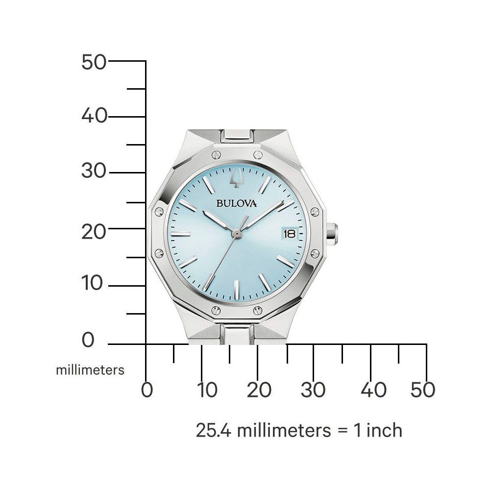 Bulova Kwartshorloge Horloge, dameshorloge, stalen band, analoog, dag