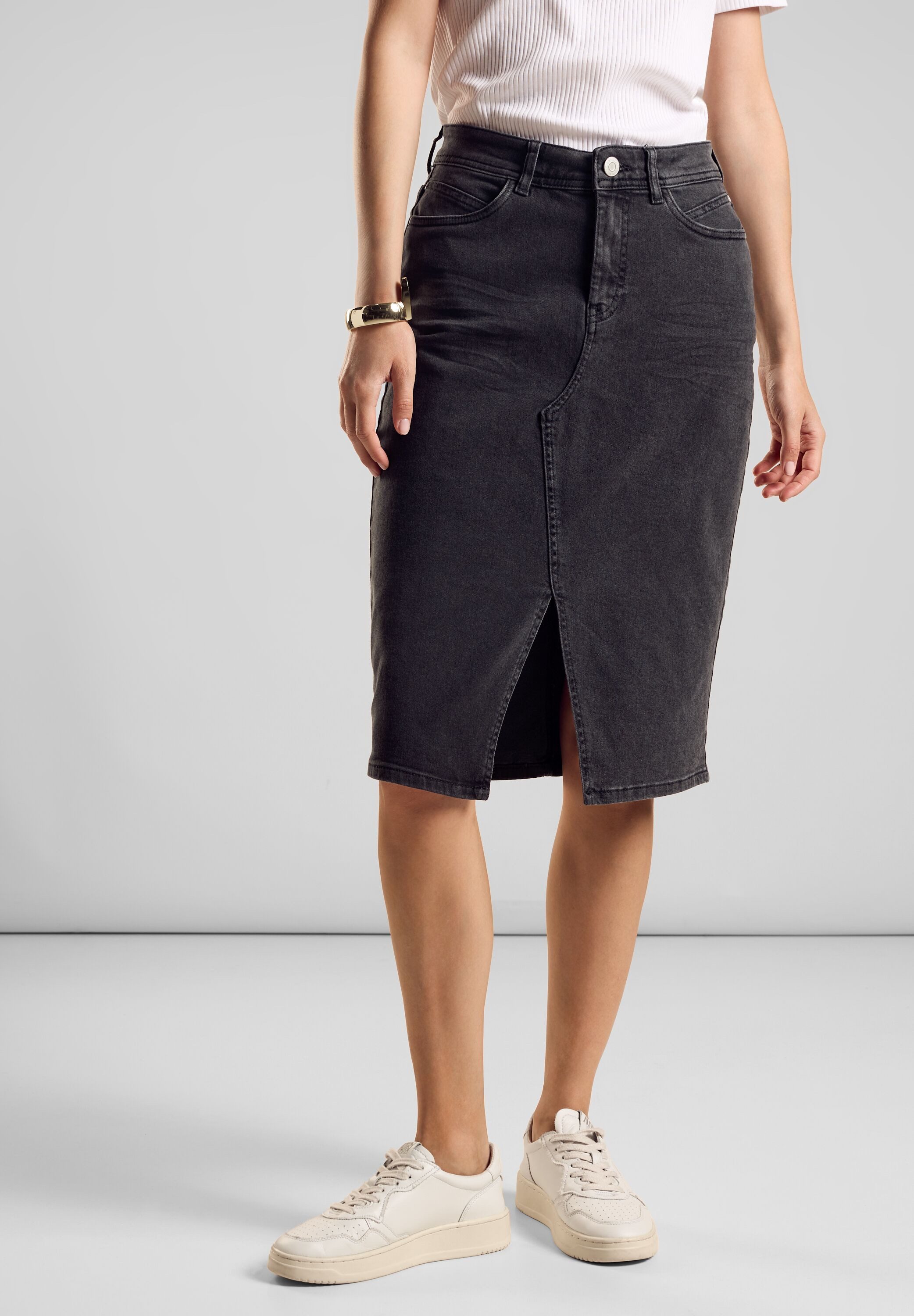 STREET ONE Jeans rok met zakken