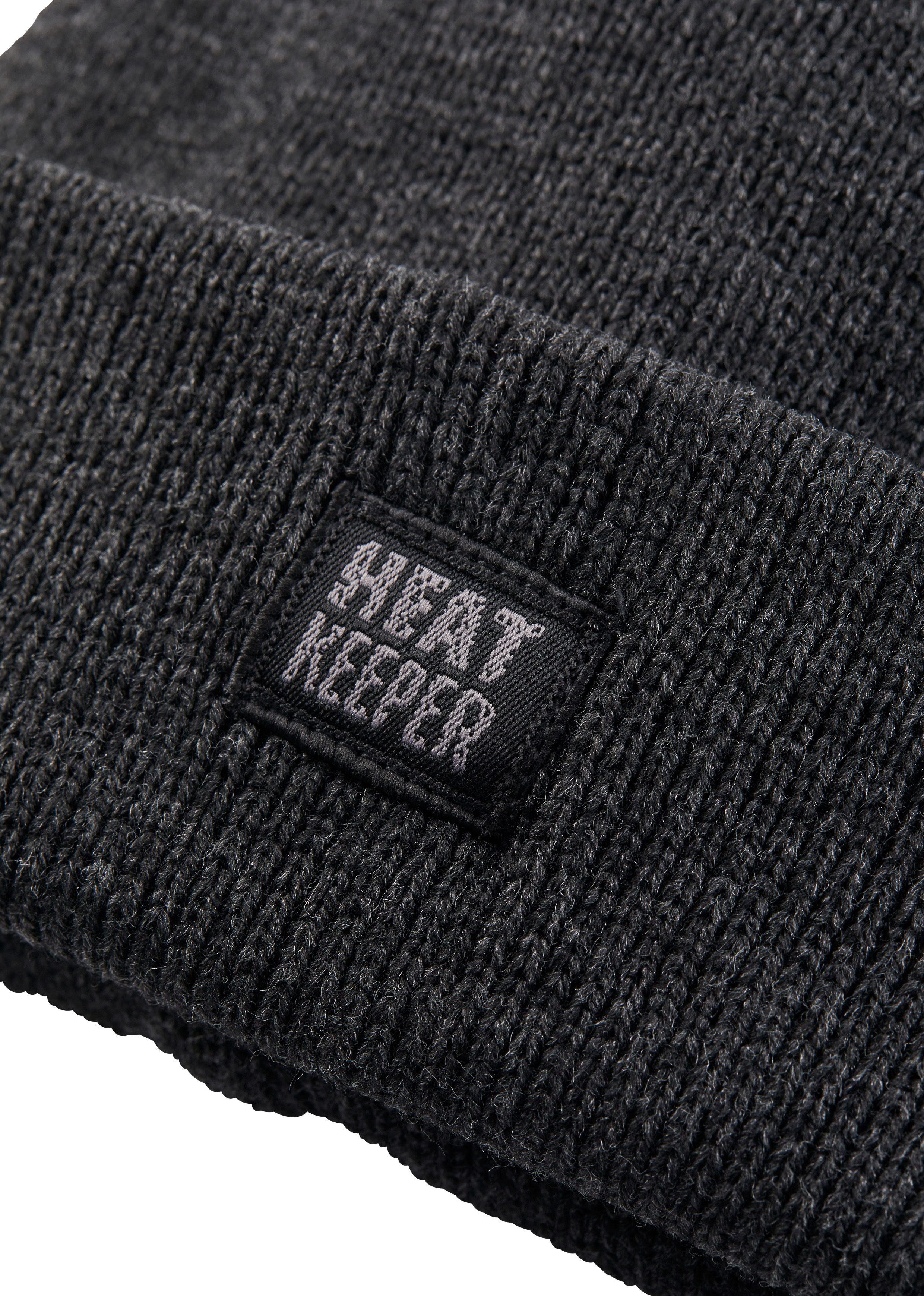 HEAT keeper Gebreide muts Thermo heren muts, perfecte combinatie van thermo en mode.
