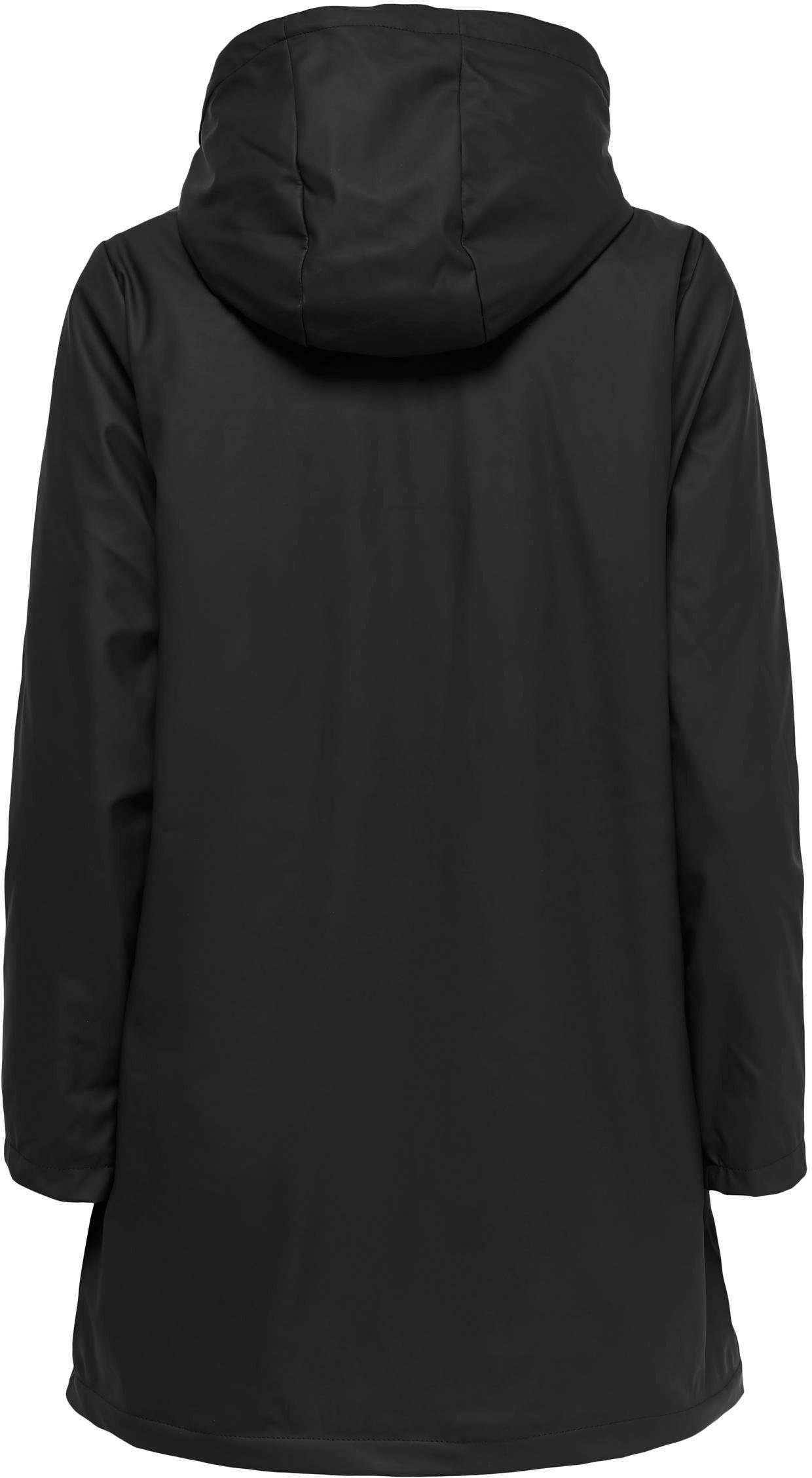 Only Functionele jas ONLSALLY RAINCOAT OTW NOOS met capuchon en voering van teddy-pluche