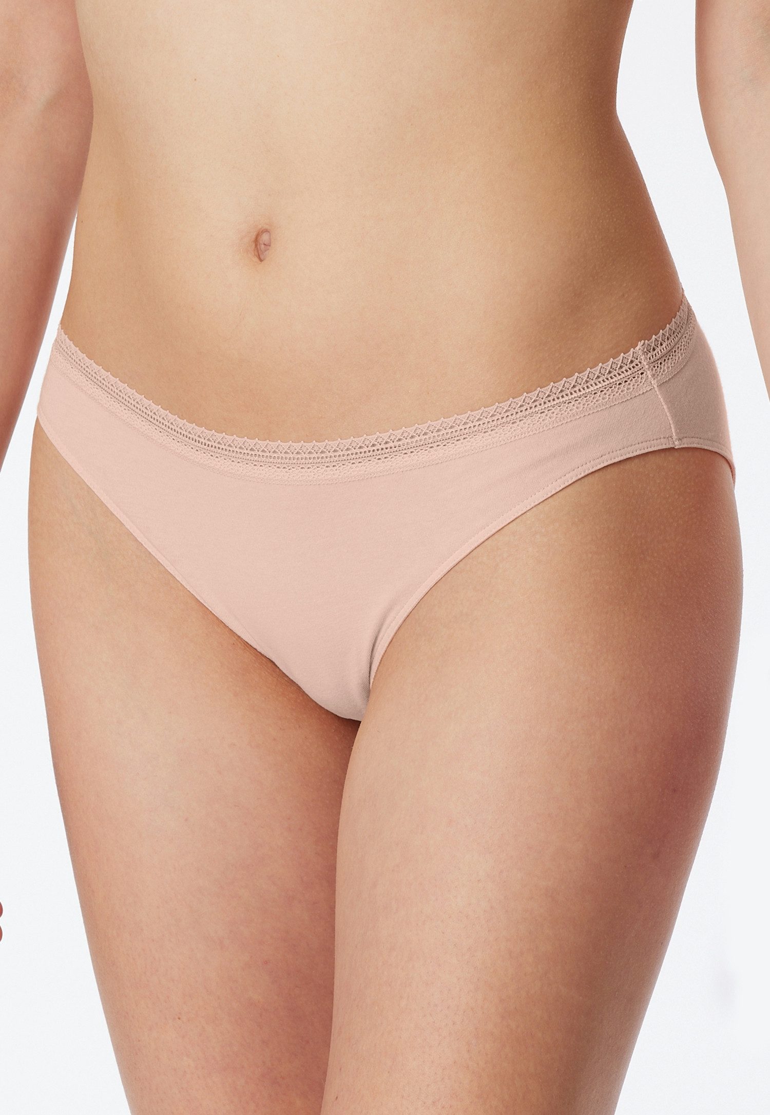 Schiesser Rio-slip Cotton Lace met feminin kantband aan de taille (2 stuks, Set van 2)