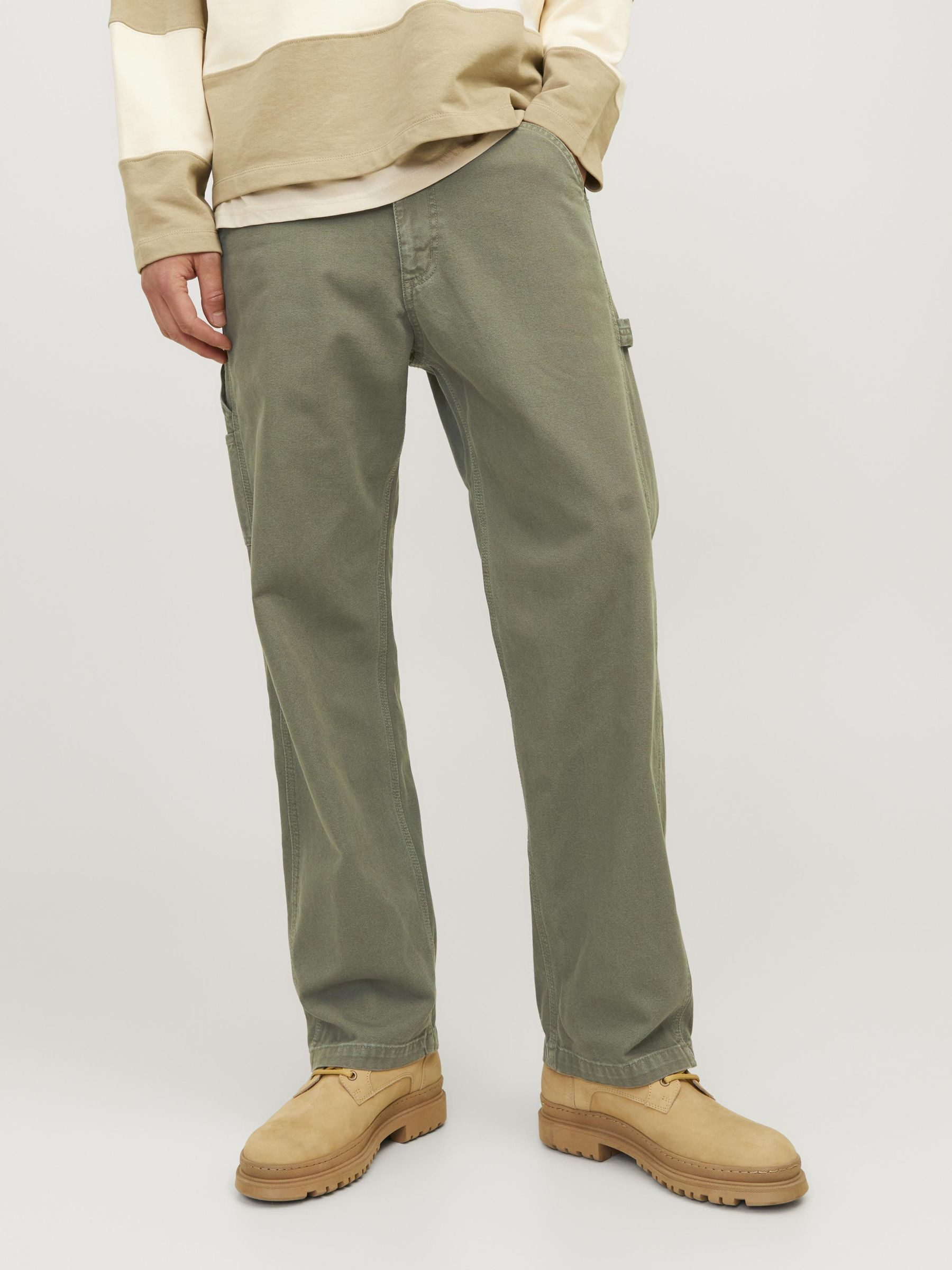 Jack & Jones Cargobroek JPSTEDDIE CARPENTER PANTS NOOS heren cargobroeken maat 30 groen