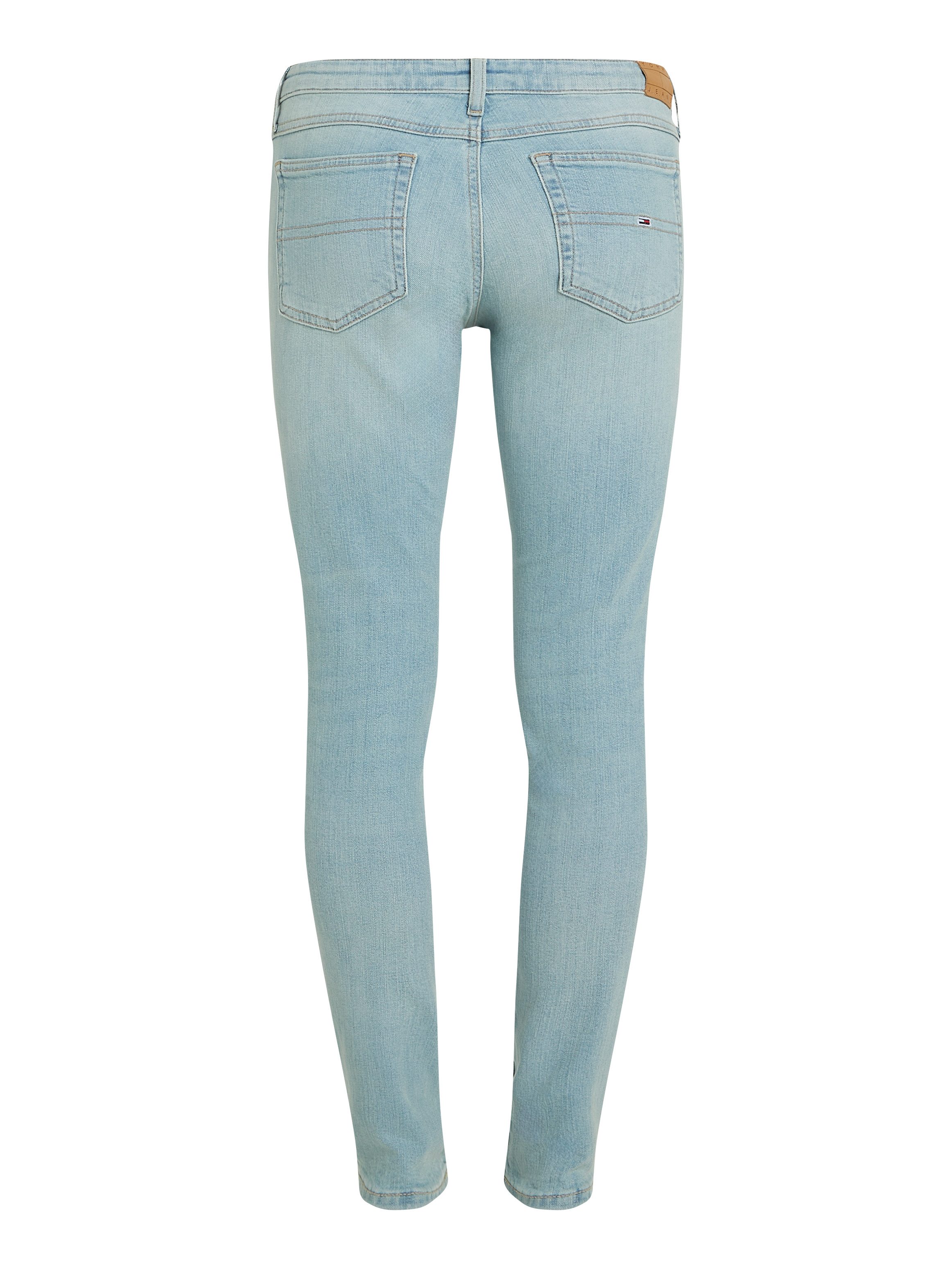 TOMMY JEANS Skinny fit jeans Sophie Low Waist Skinny met logo-badge, in enkel-lengte