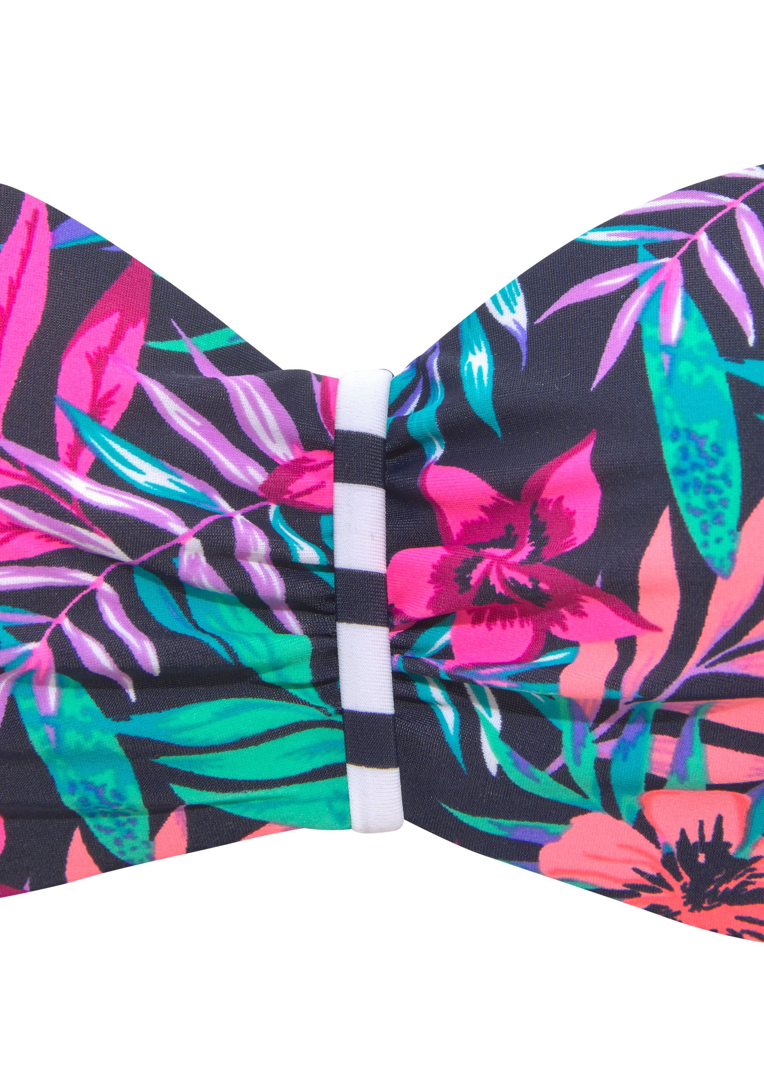 Venice Beach Bandeau-bikinitop Summer met aangerimpeld midden