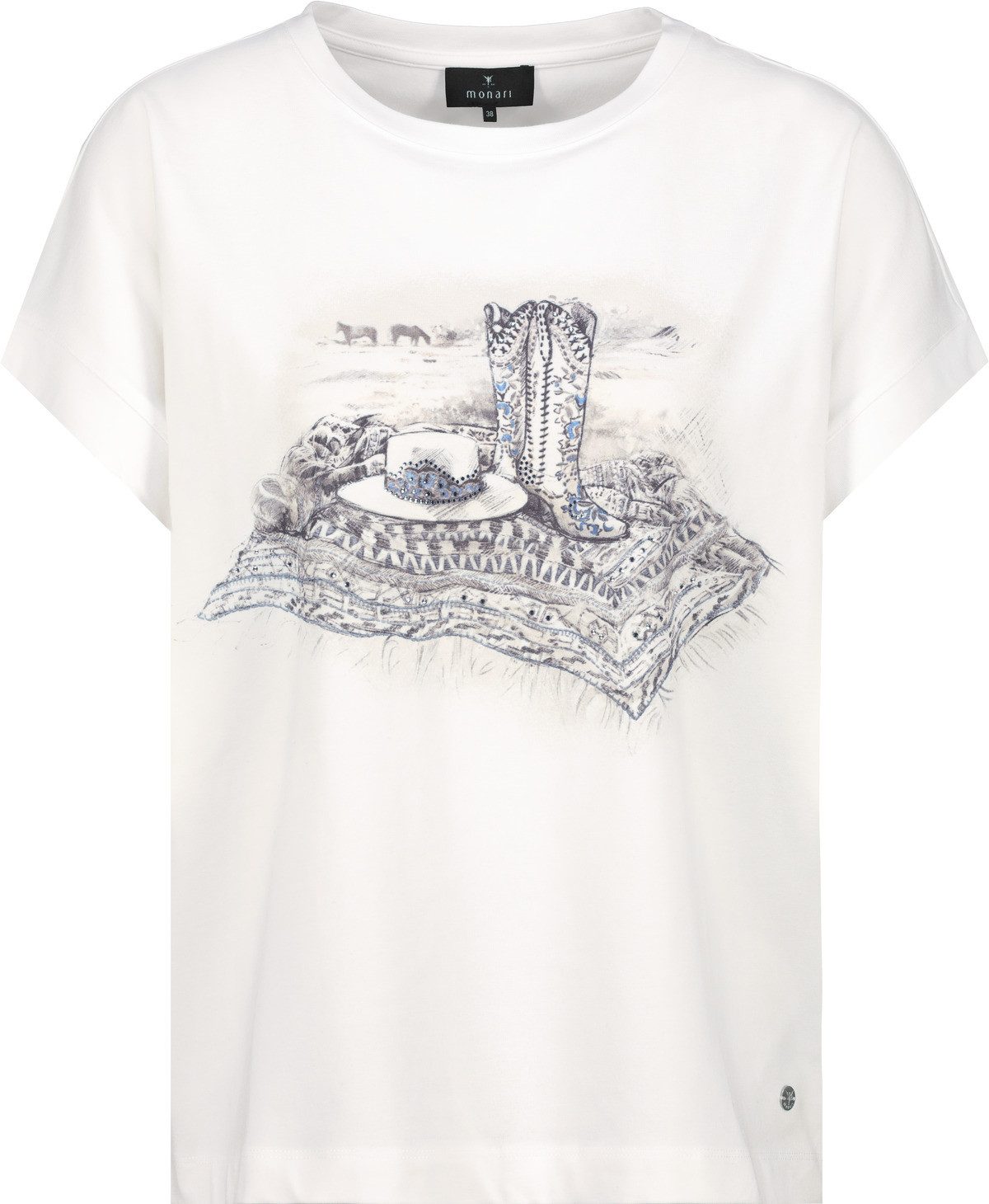 Monari T-shirt Shirt Cowboylaarzen